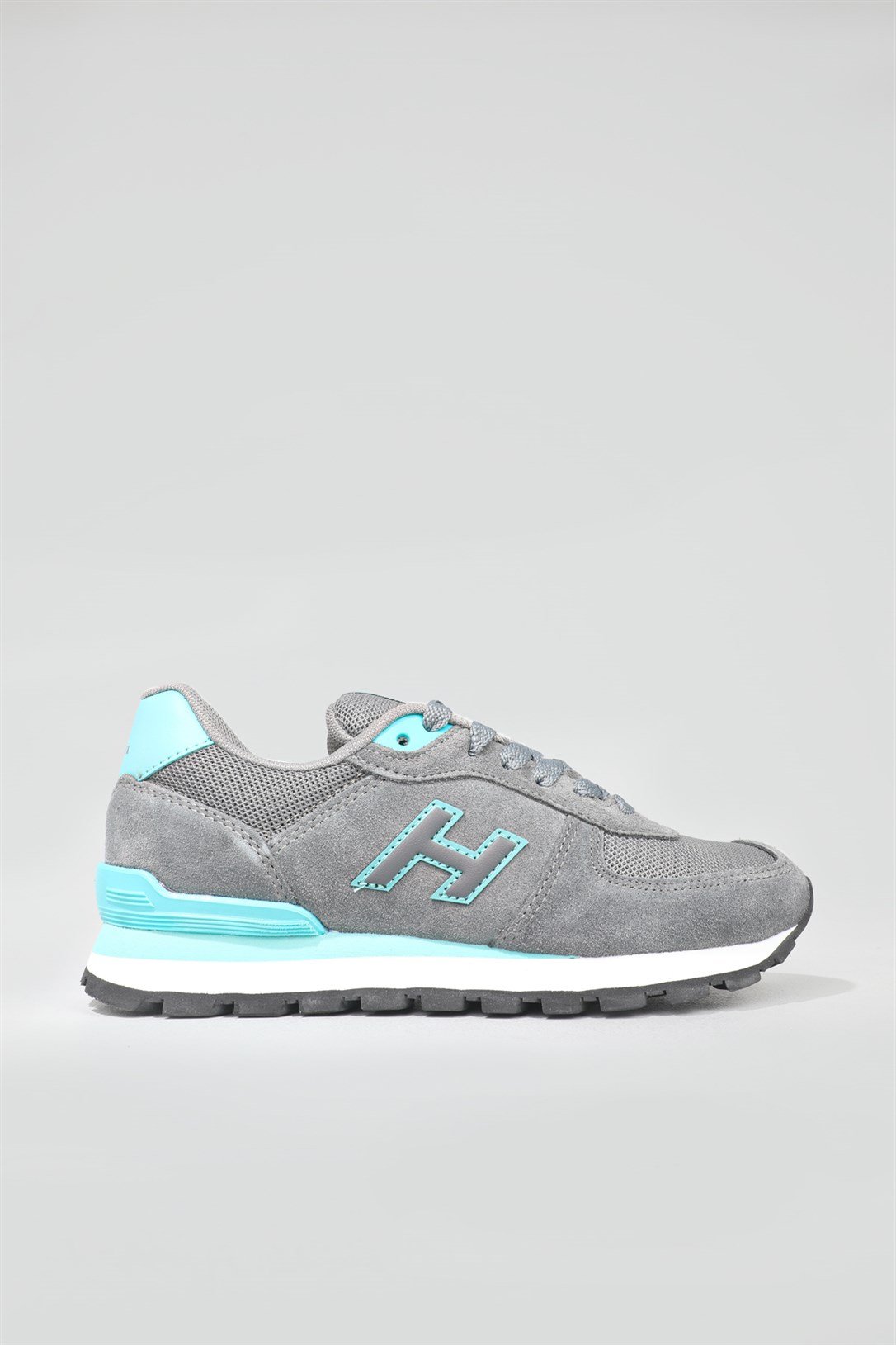 Günlük Koşu Yürüyüş Gri Turkuaz Unisex Spor Ayakkabı PERU Unisex Günlük Spor Ayakkabı Hammer Jack HAMMER JACK PERU GAR