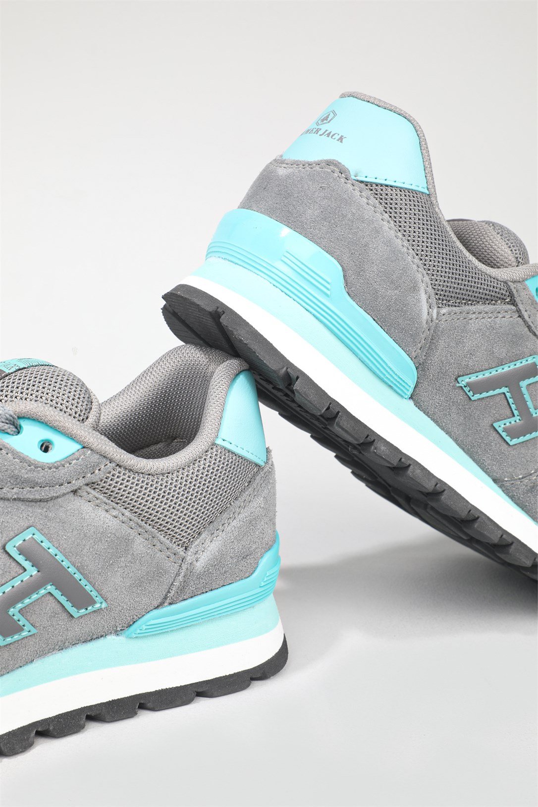 Günlük Koşu Yürüyüş Gri Turkuaz Unisex Spor Ayakkabı PERU Unisex Günlük Spor Ayakkabı Hammer Jack HAMMER JACK PERU GAR