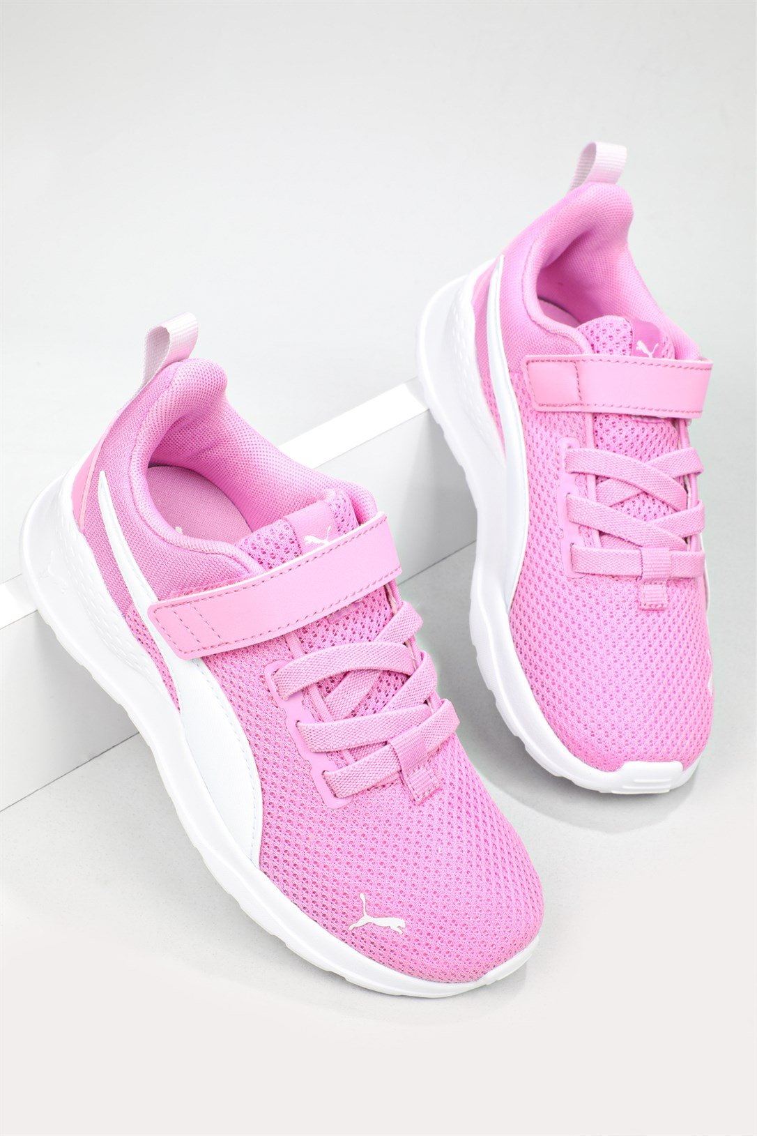 Günlük Koşu Yürüyüş Pembe Beyaz Çocuk Spor Ayakkabı 372009-19 Çocuk Koşu / Yürüyüş Puma PUMA 372009-19 PAT FLT SPOR