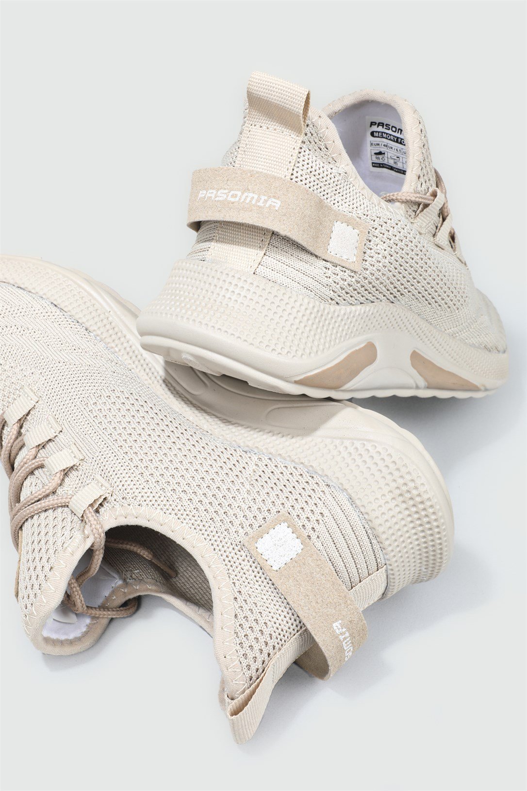 Günlük Nefes Alır Bej Erkek Spor Ayakkabı 062 Erkek Günlük Spor Ayakkabı PASOMIA PASOMİA 062 MER TRİKO SPOR