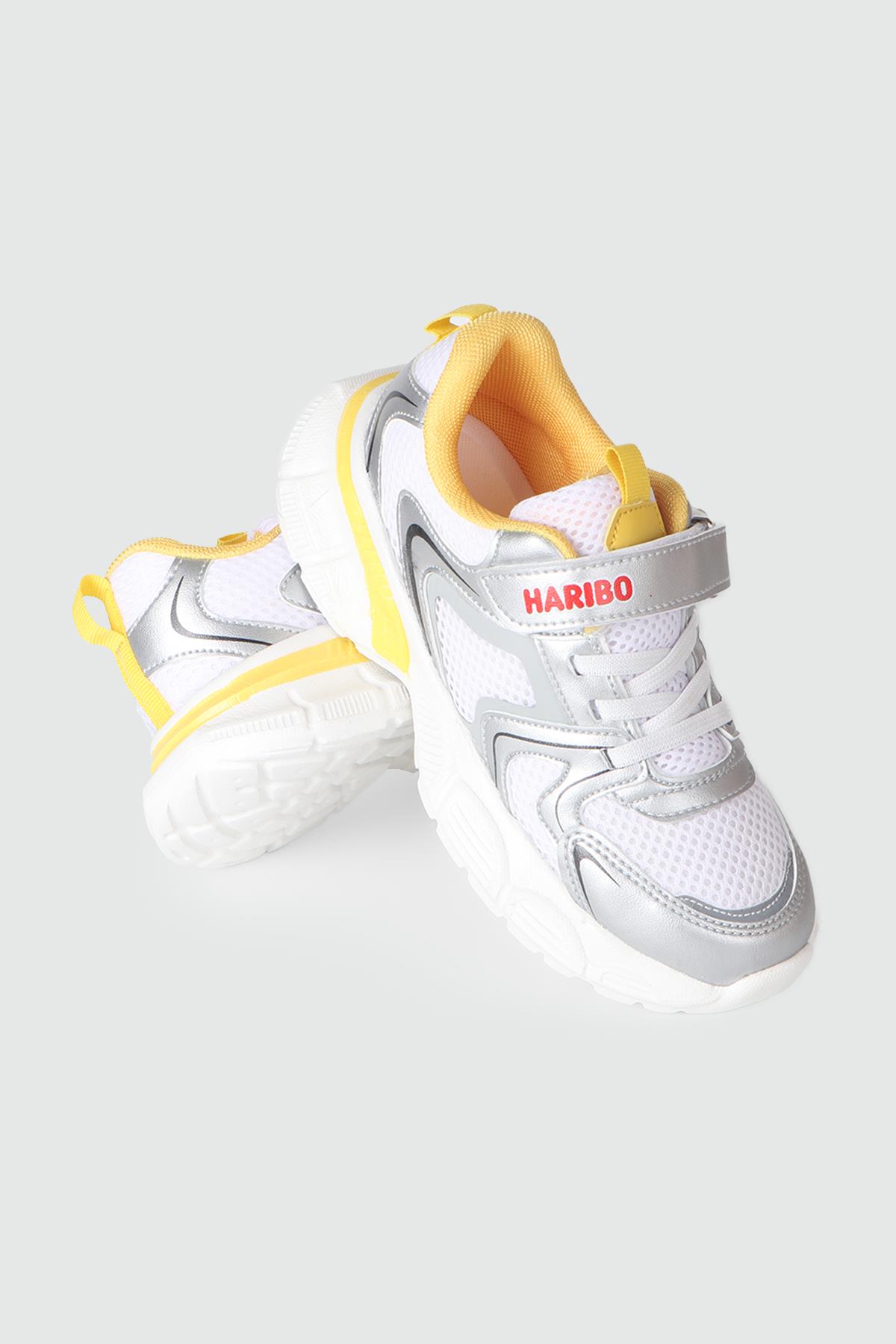 Günlük Nefes Alır Cırtlı Bağcıklı Gümüş Çocuk Spor Ayakkabı HARİBO 04 Çocuk Günlük Spor Ayakkabı HARİBO HARİBO 04 FLT 24Y