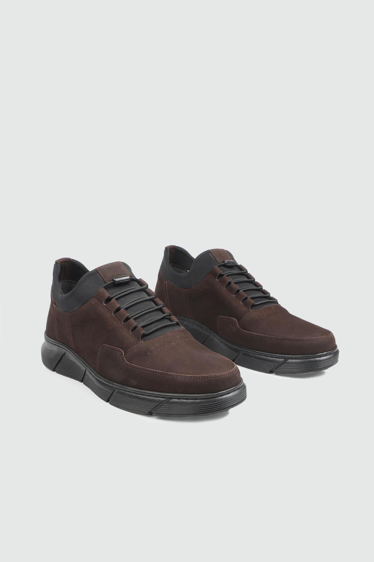 Günlük Nefes Alır Kahve Nubuk Günlük Rahat WOW PLUS G-137 Kategorisiz Wow Plus WOW PLUS 25K G-137 MER KAUÇUK