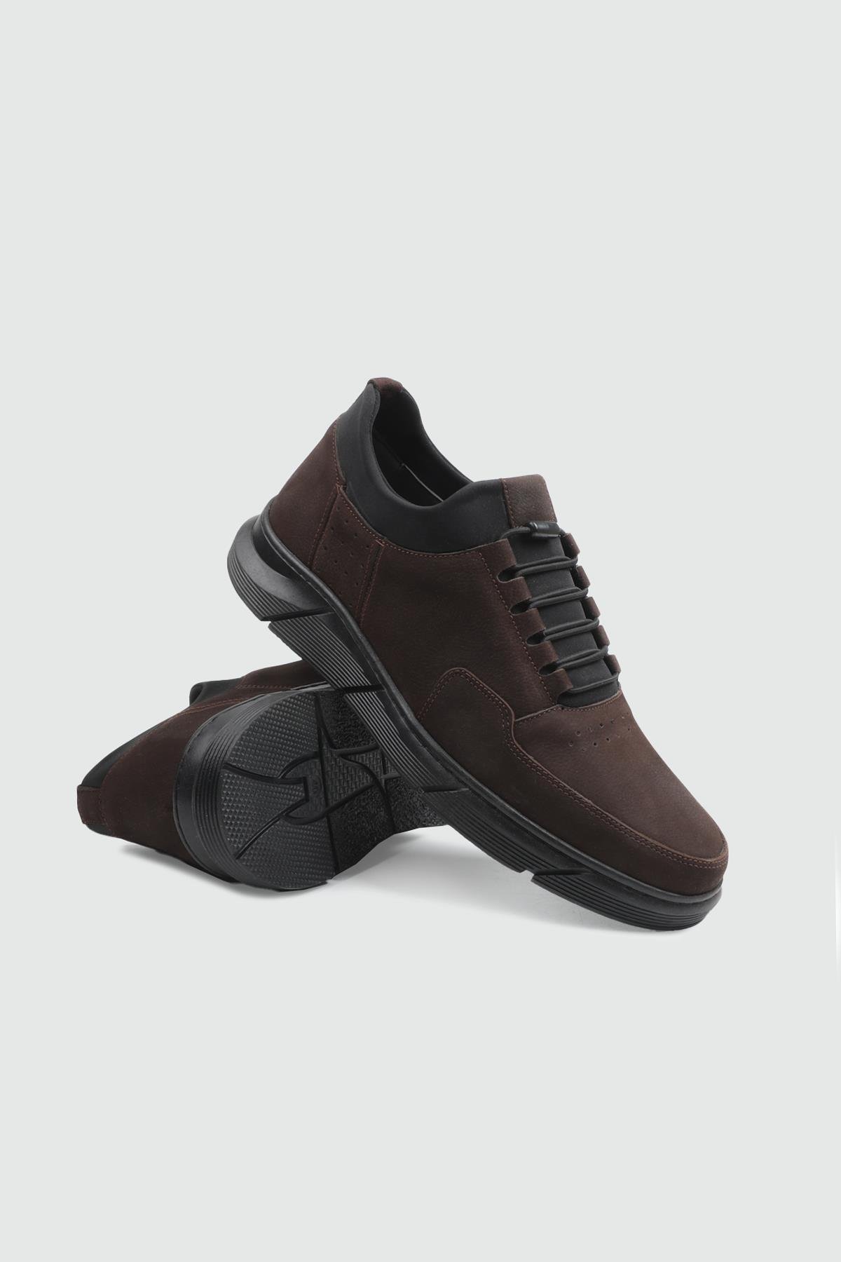 Günlük Nefes Alır Kahve Nubuk Günlük Rahat WOW PLUS G-137 Kategorisiz Wow Plus WOW PLUS 25K G-137 MER KAUÇUK