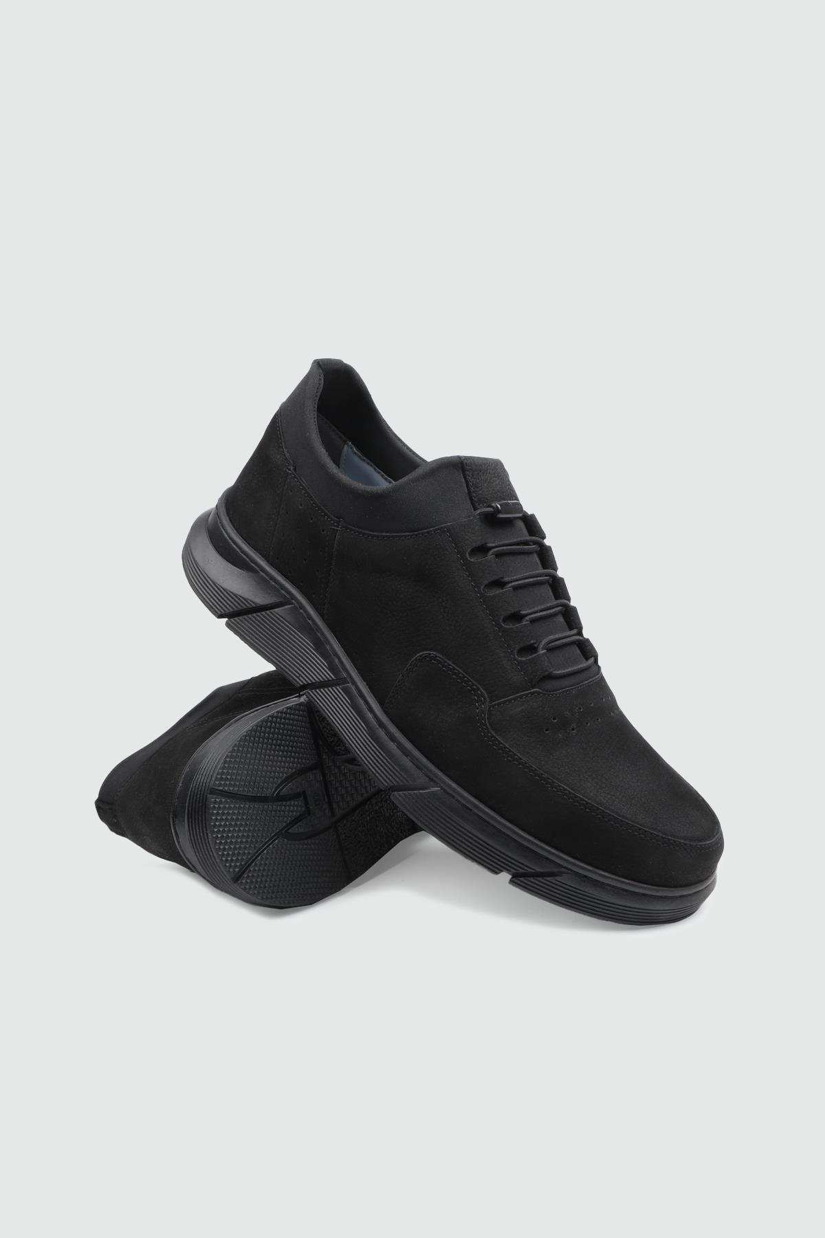 Günlük Nefes Alır Siyah Nubuk Günlük Rahat WOW PLUS G-137 Kategorisiz Wow Plus WOW PLUS 25K G-137 MER KAUÇUK