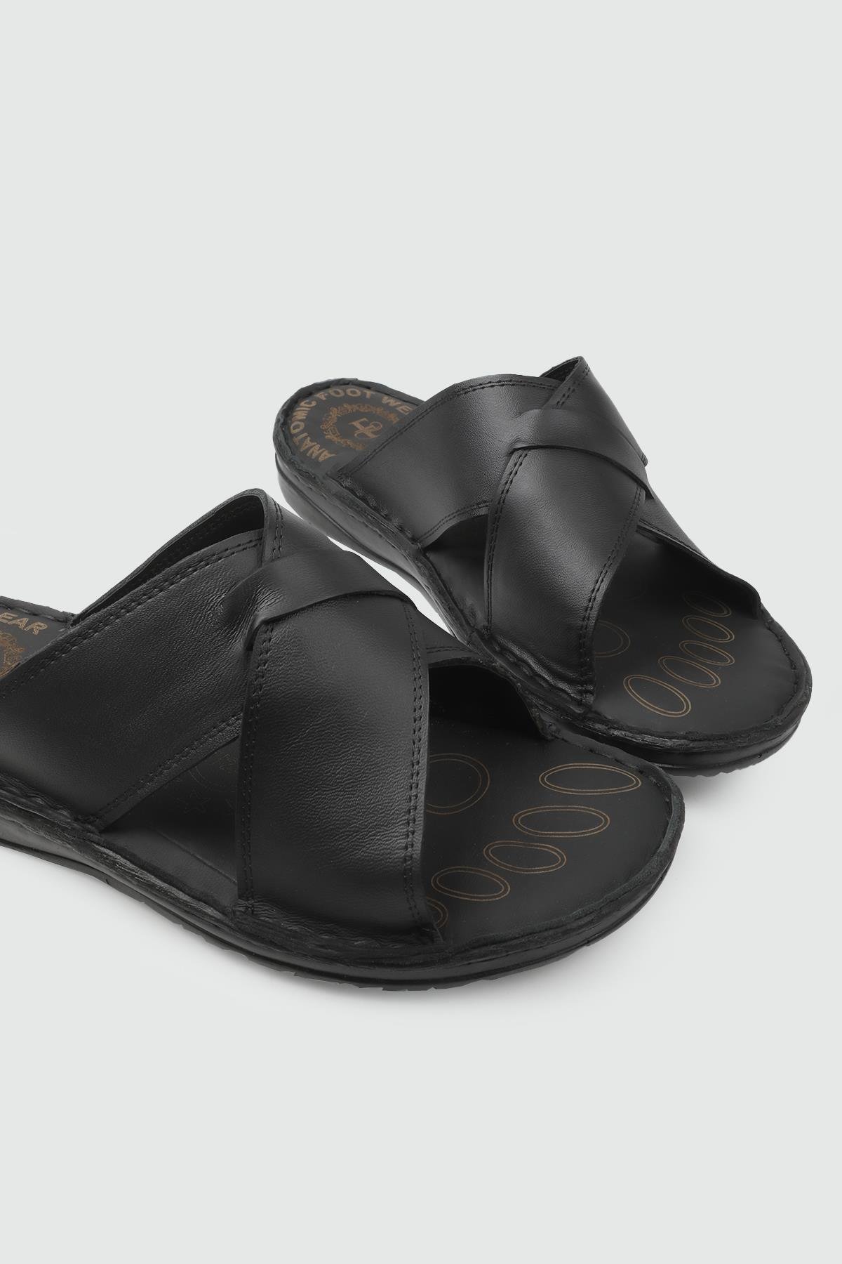 Günlük Ortopedik Siyah Erkek Terlik COMFORT 240 Erkek Terlik Comfort COMFORT 25Y 240 MER TERLİK