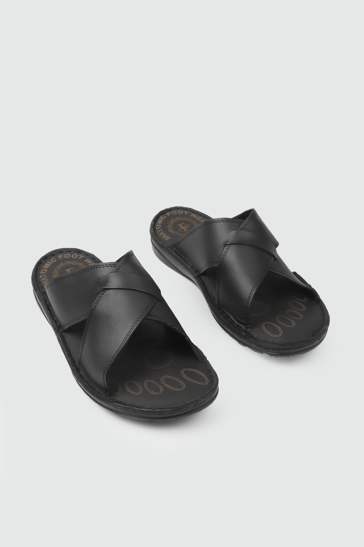 Günlük Ortopedik Siyah Erkek Terlik COMFORT 240 Erkek Terlik Comfort COMFORT 25Y 240 MER TERLİK