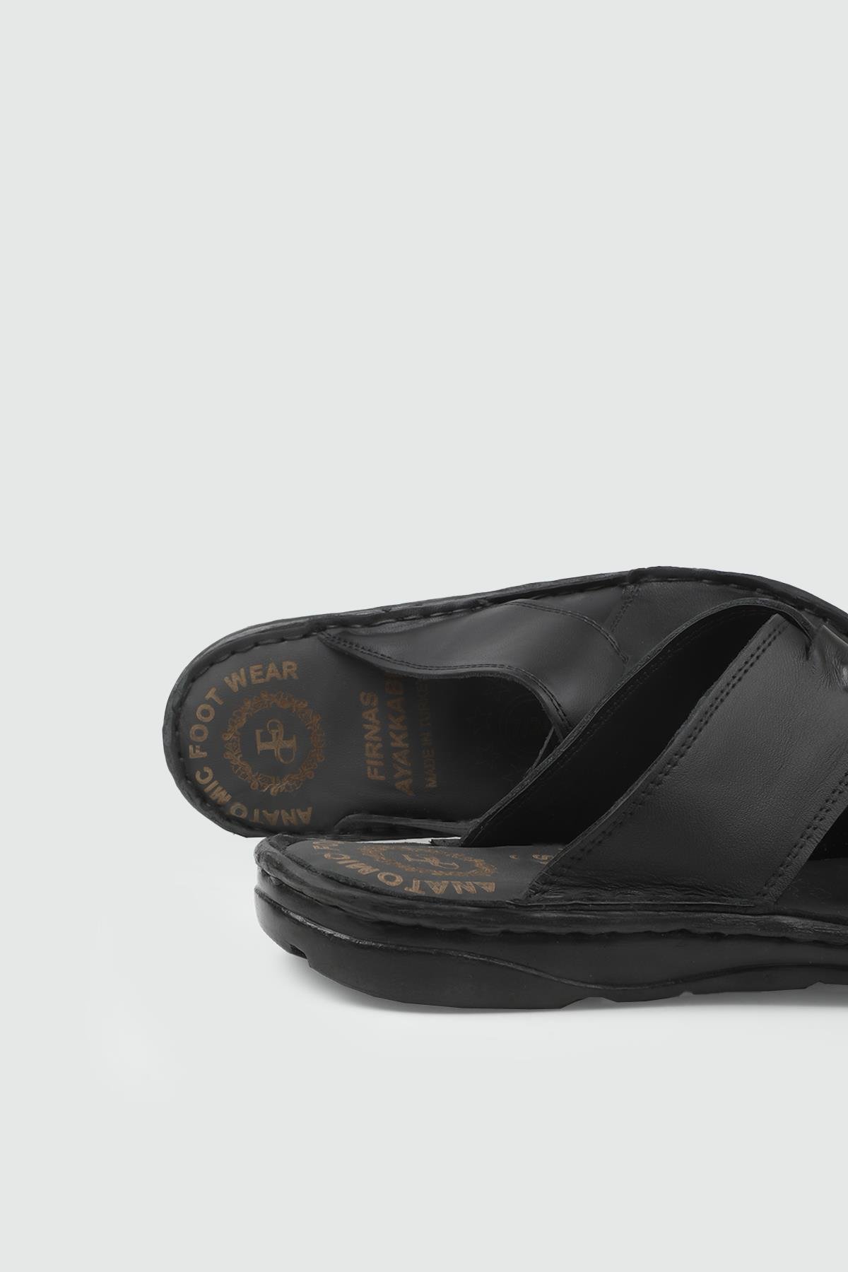 Günlük Ortopedik Siyah Erkek Terlik COMFORT 240 Erkek Terlik Comfort COMFORT 25Y 240 MER TERLİK