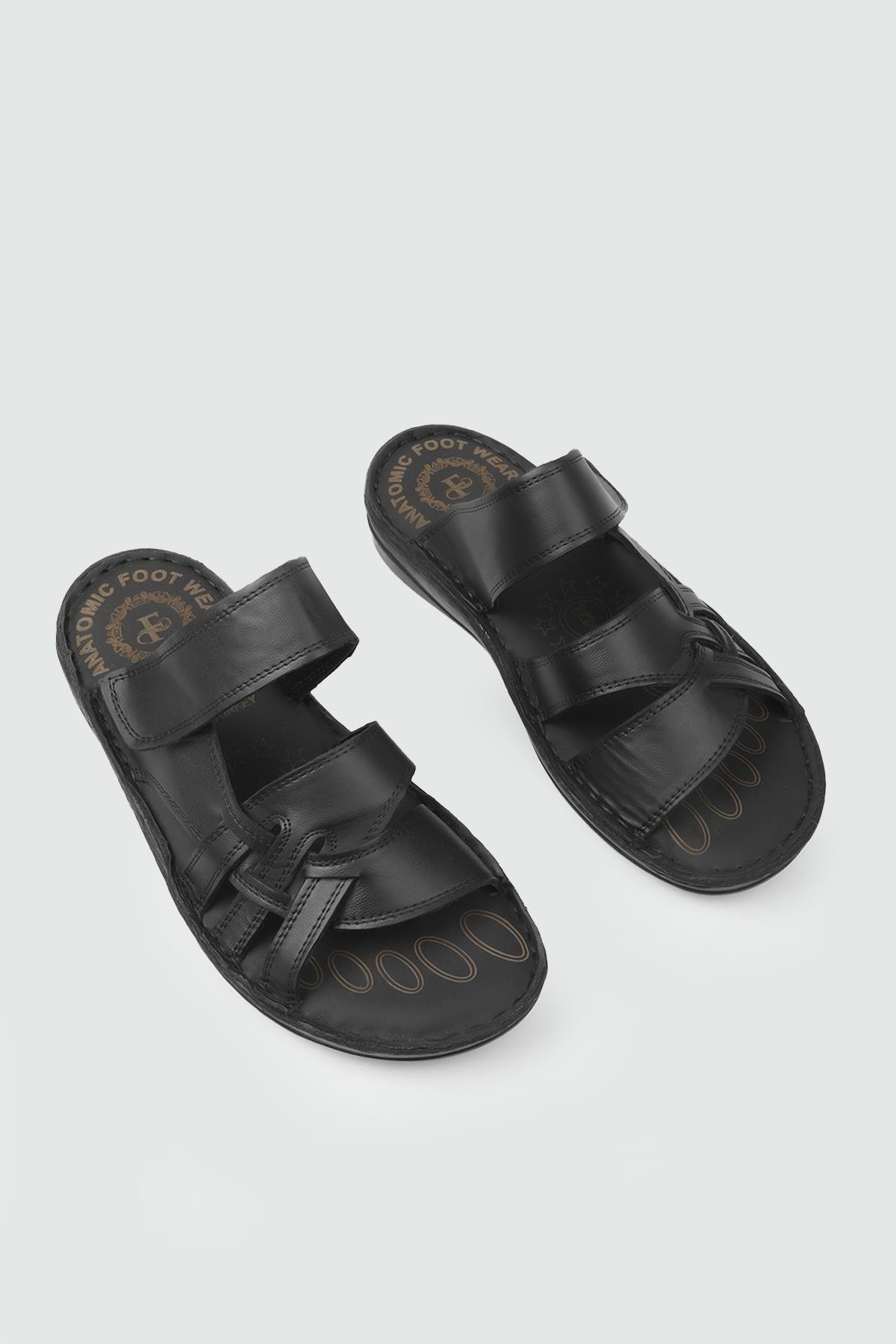 Günlük Ortopedik Siyah Erkek Terlik COMFORT 215 Erkek Terlik Comfort COMFORT 25Y 215 MER TERLİK