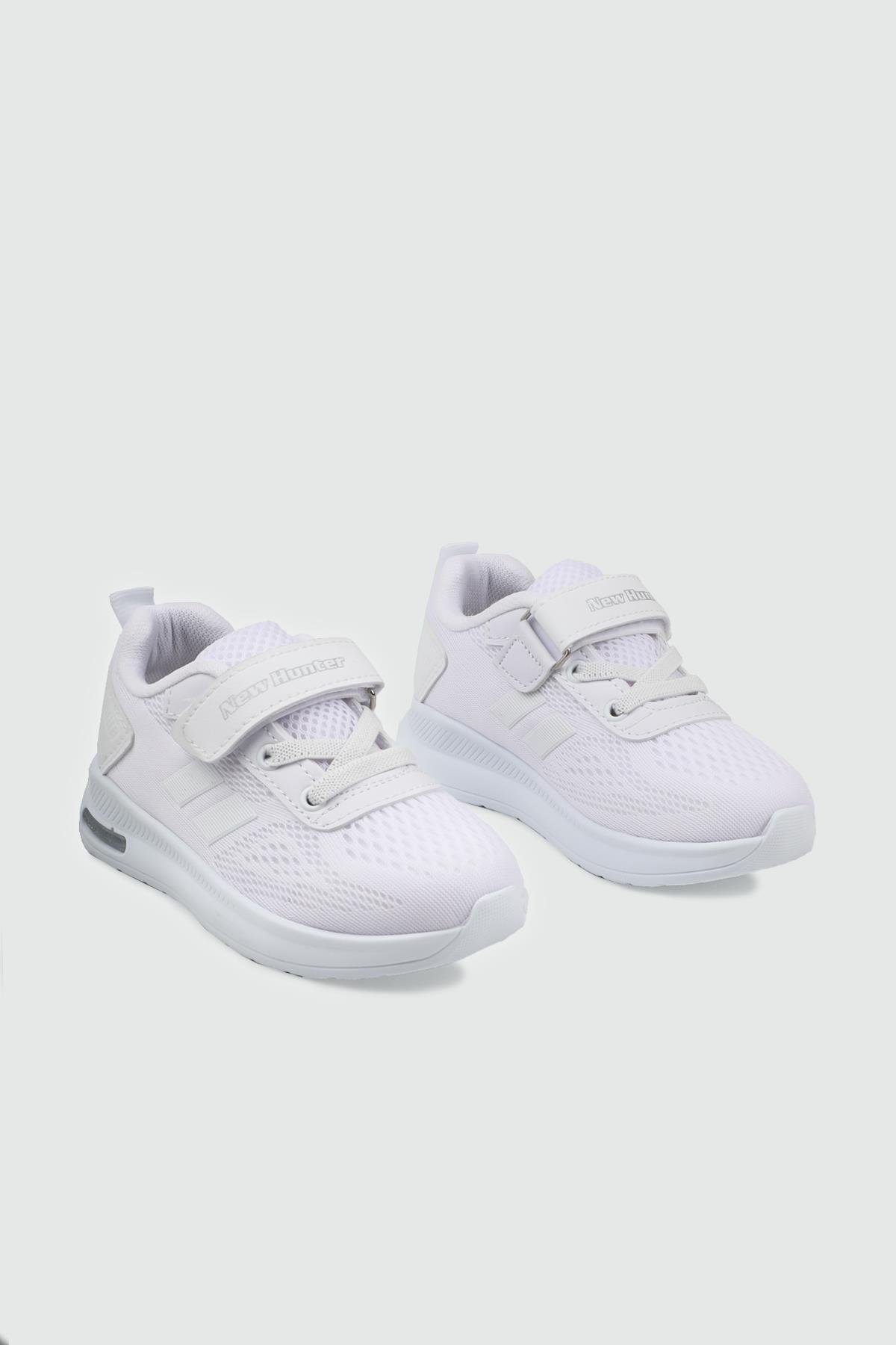 Günlük Rahat Cırtlı Bağcıklı Beyaz Beyaz Çocuk Spor Ayakkabı NEW HUNTER 244 Çocuk Günlük Spor Ayakkabı NEW HUNTER 244 New Hunter 244 FİLET 25Y