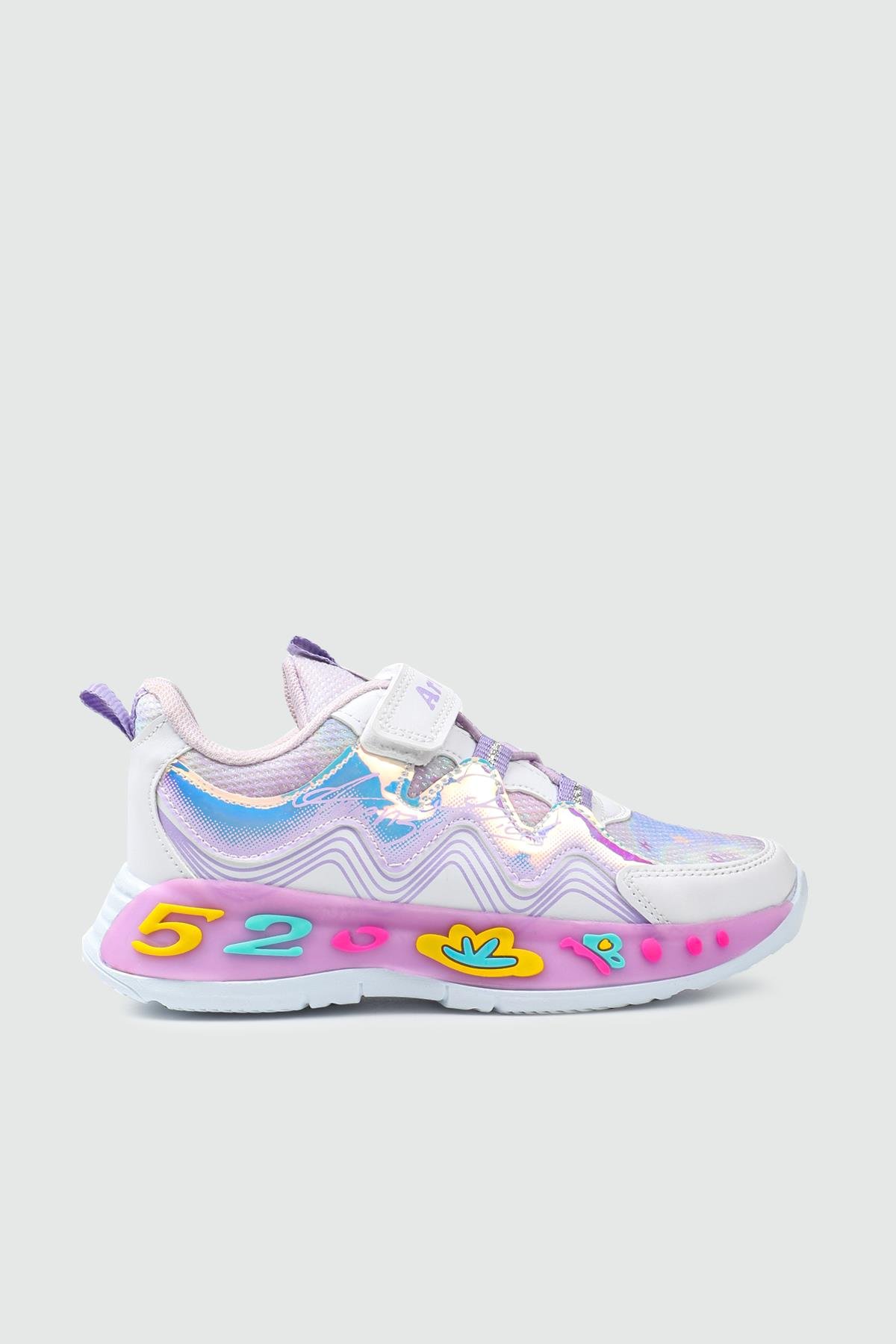 Günlük Rahat Cırtlı Bağcıklı Beyaz Çocuk Spor Ayakkabı ARVENZO-320 Çocuk Günlük Spor Ayakkabı Arvenzo ARVENZO 25Y-320 Filet