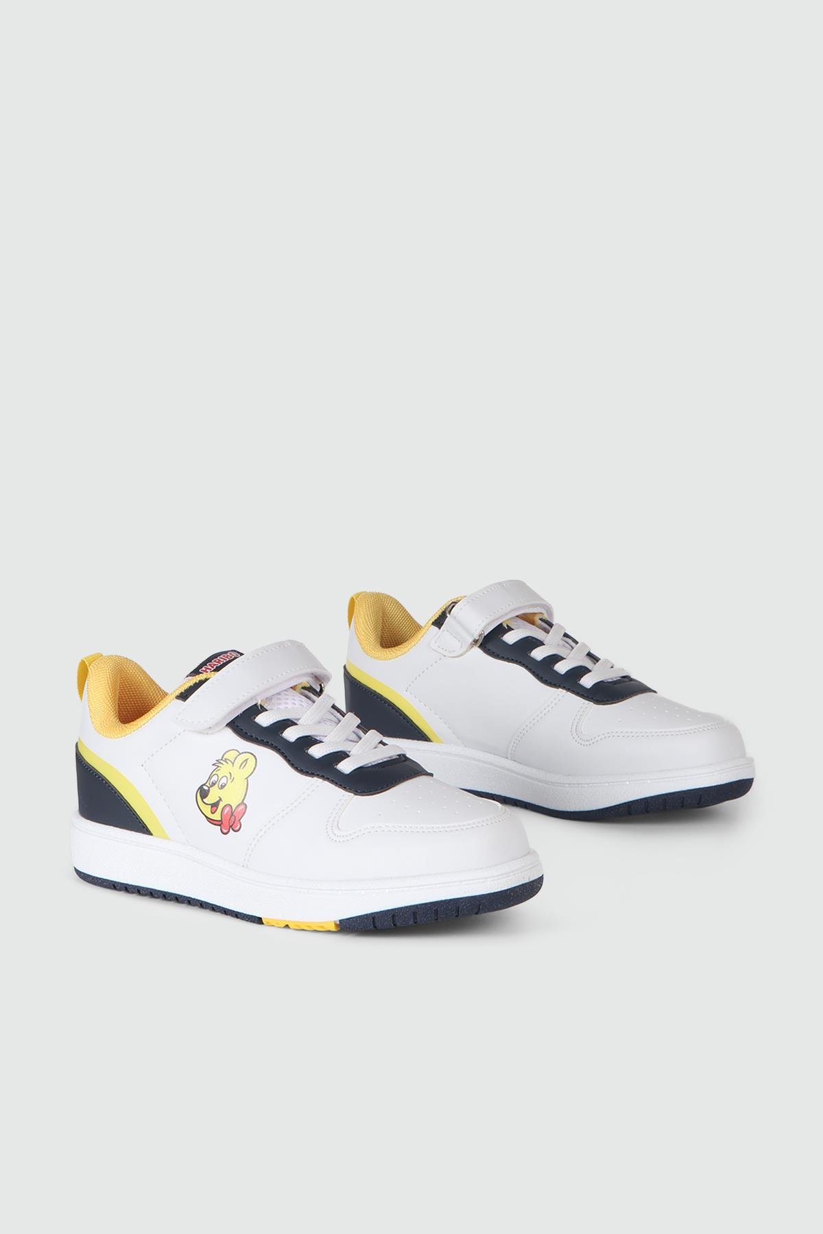 Günlük Rahat Cırtlı Bağcıklı Beyaz FUTBOL HARİBO 02 Çocuk Günlük Spor Ayakkabı Cool HARİBO 02 KISA FLT 24Y