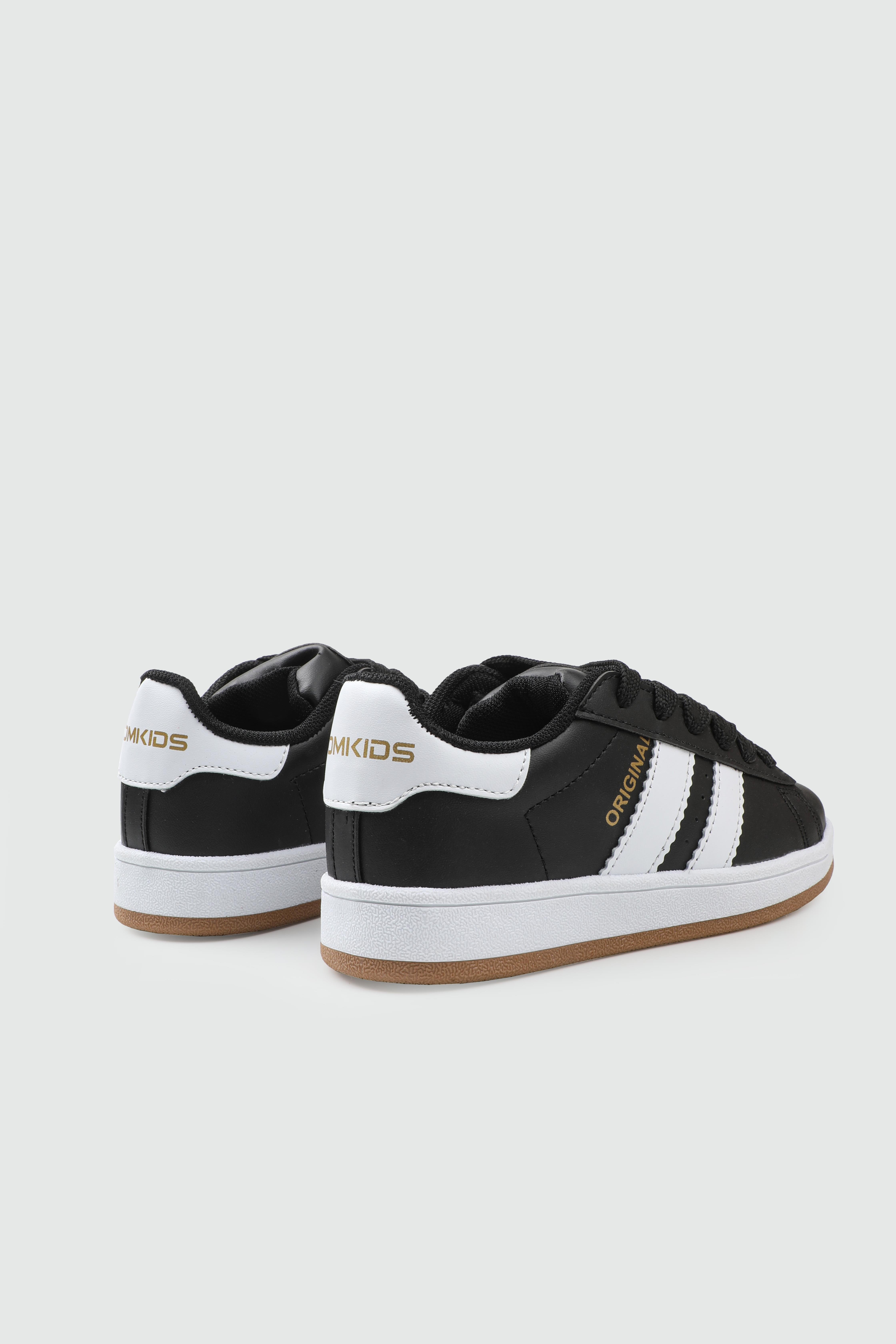 Günlük Rahat Cırtlı Bağcıklı Siyah Beyaz Çocuk Ayakkabı TOM KİDS 5023 Çocuk Günlük Ayakkabı Tom Kids Tom Kids 5023 FİLET 25Y