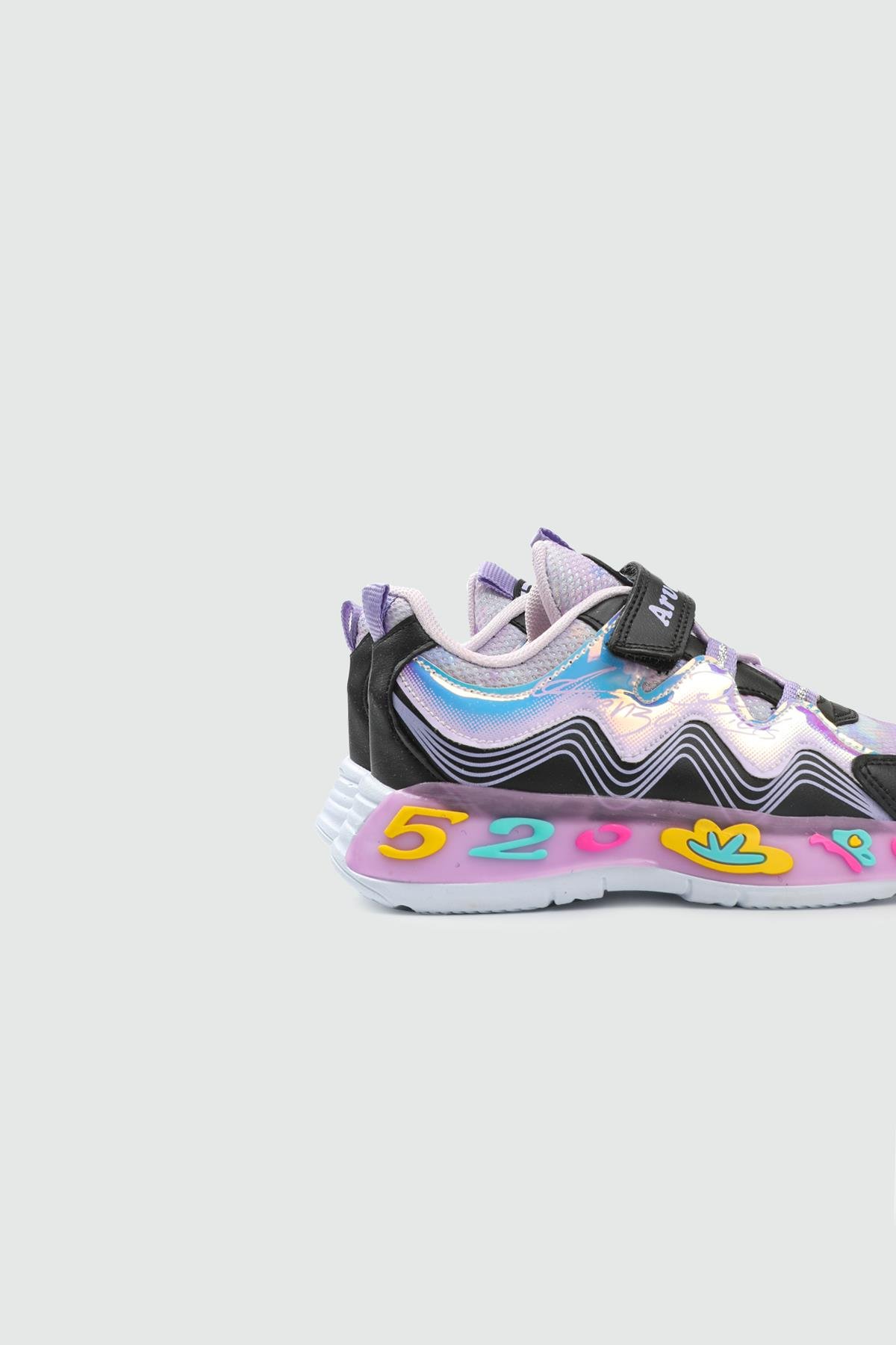 Günlük Rahat Cırtlı Bağcıklı Siyah Çocuk Spor Ayakkabı ARVENZO-320 Çocuk Günlük Spor Ayakkabı Arvenzo ARVENZO 25Y-320 Filet