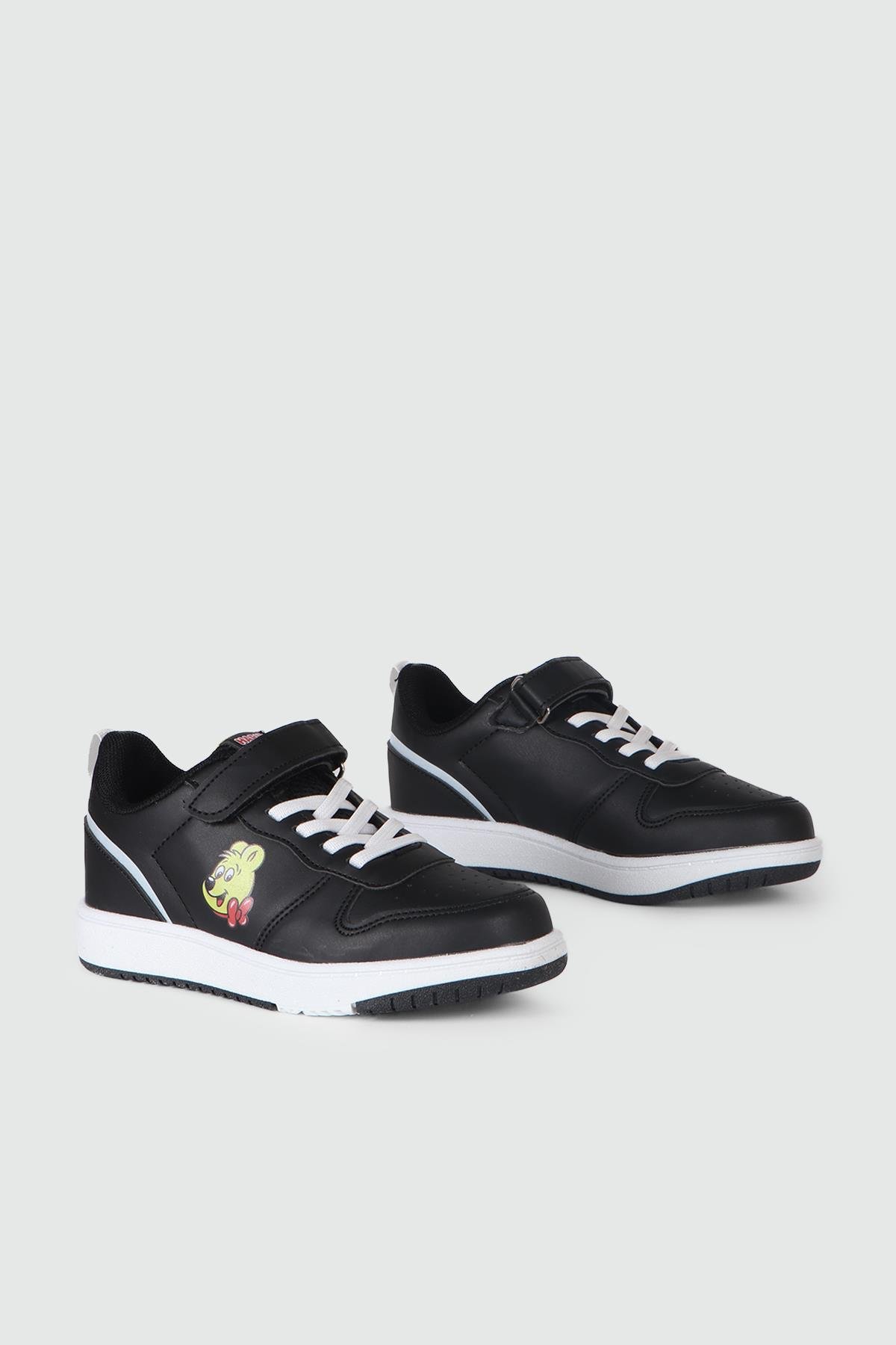 Günlük Rahat Cırtlı Bağcıklı Siyah FUTBOL HARİBO 02 Çocuk Günlük Spor Ayakkabı Cool HARİBO 02 KISA FLT 24Y