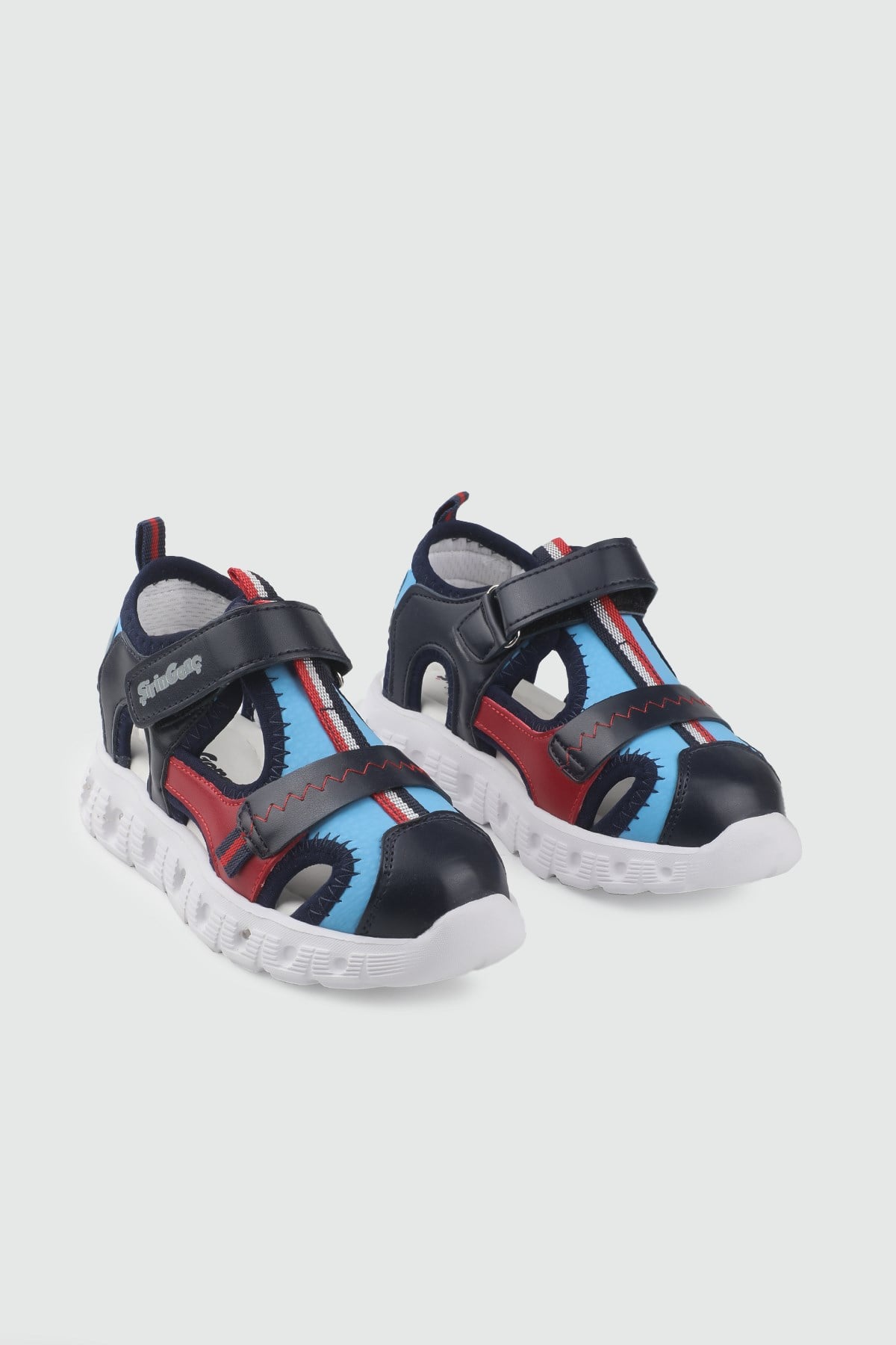 Günlük Rahat Cırtlı Laci Mavi Beyaz Işıklı Sandalet Şirin Bebe 05 Patik Çocuk Sandalet Şirin Bebe Şirin Bebe 05 Patik 26Y