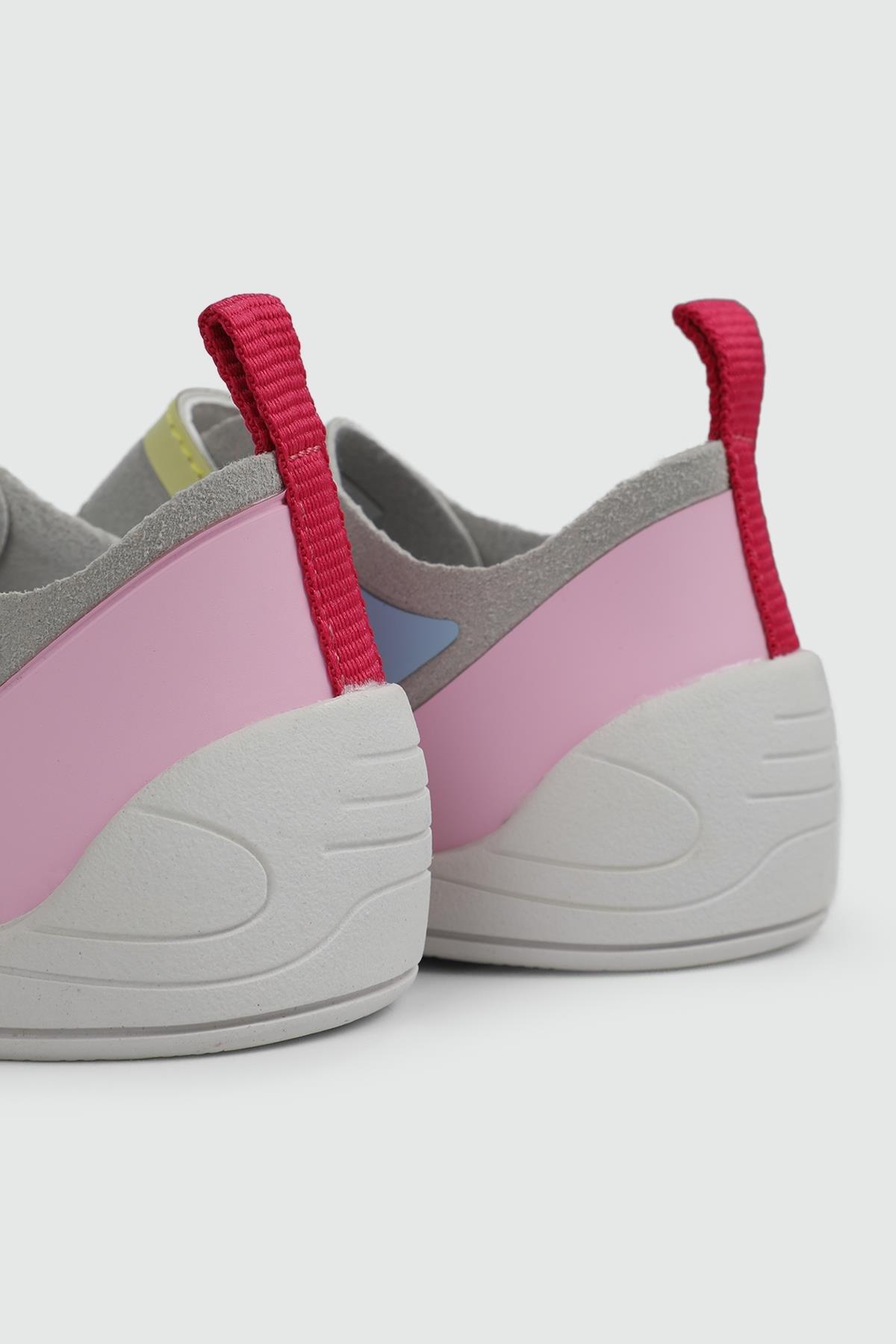 Günlük Rahat Gri Pembe Çocuk Ayakkabı VCC166 Çocuk Günlük Ayakkabı Vicco VİCCO 166 UKİ BEBE 24Y