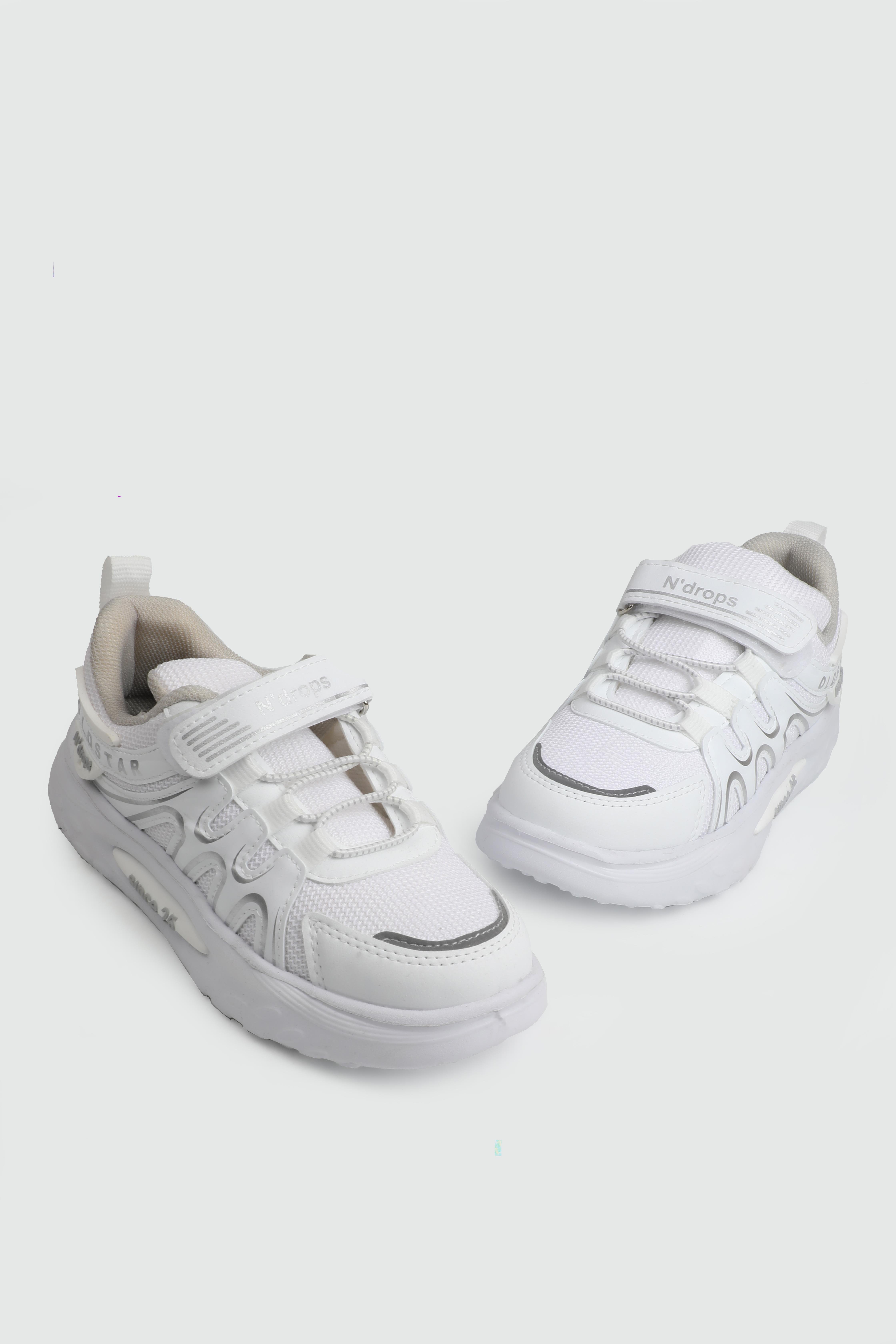 Günlük Rahat Kaymaz Taban Spor Beyaz Çocuk Spor Ayakkabı NDROPS 020 Çocuk Günlük Spor Ayakkabı NDROPS NDROPS 020 Anoraklı Filet 25Y
