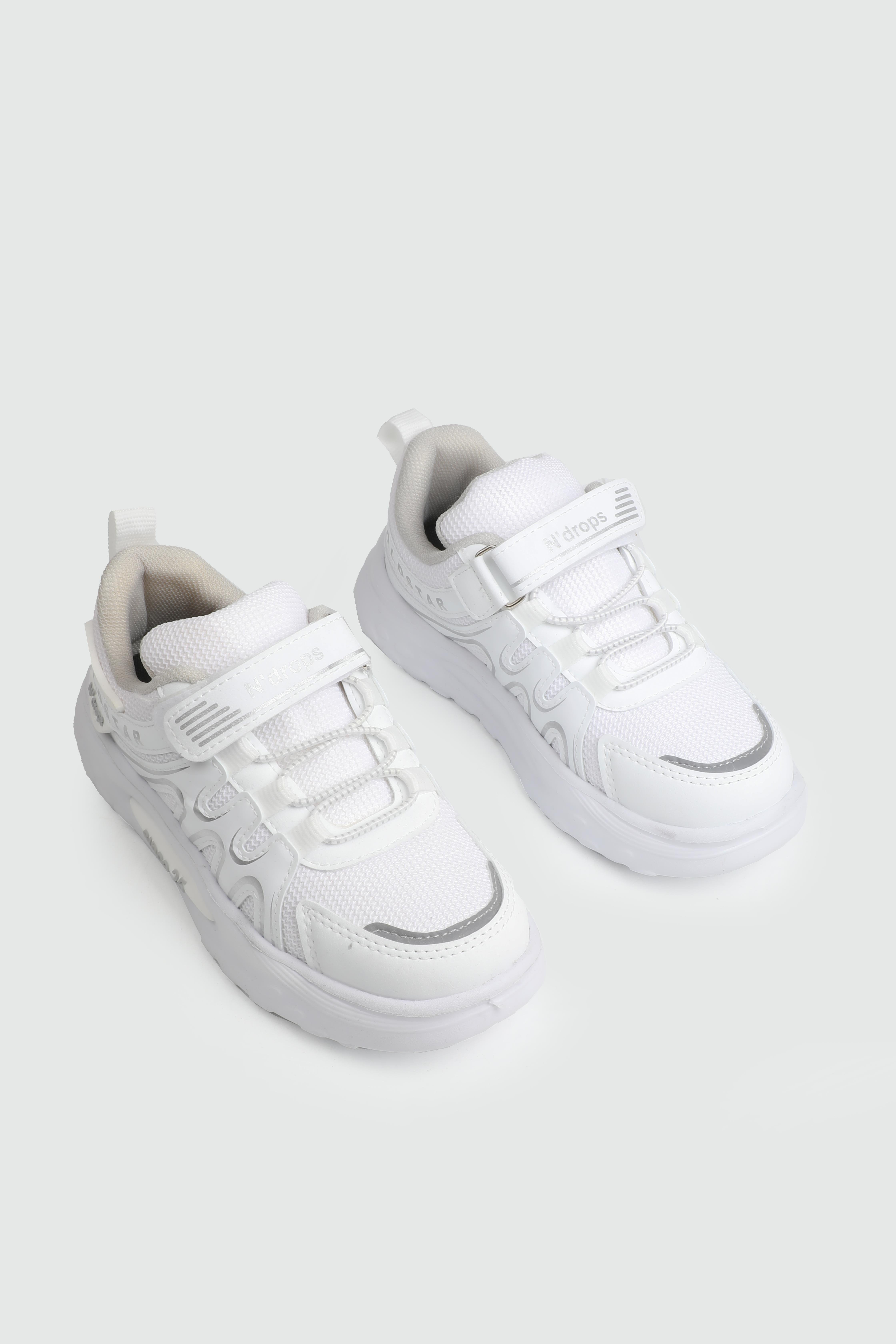 Günlük Rahat Kaymaz Taban Spor Beyaz Çocuk Spor Ayakkabı NDROPS 020 Çocuk Günlük Spor Ayakkabı NDROPS NDROPS 020 Anoraklı Filet 25Y