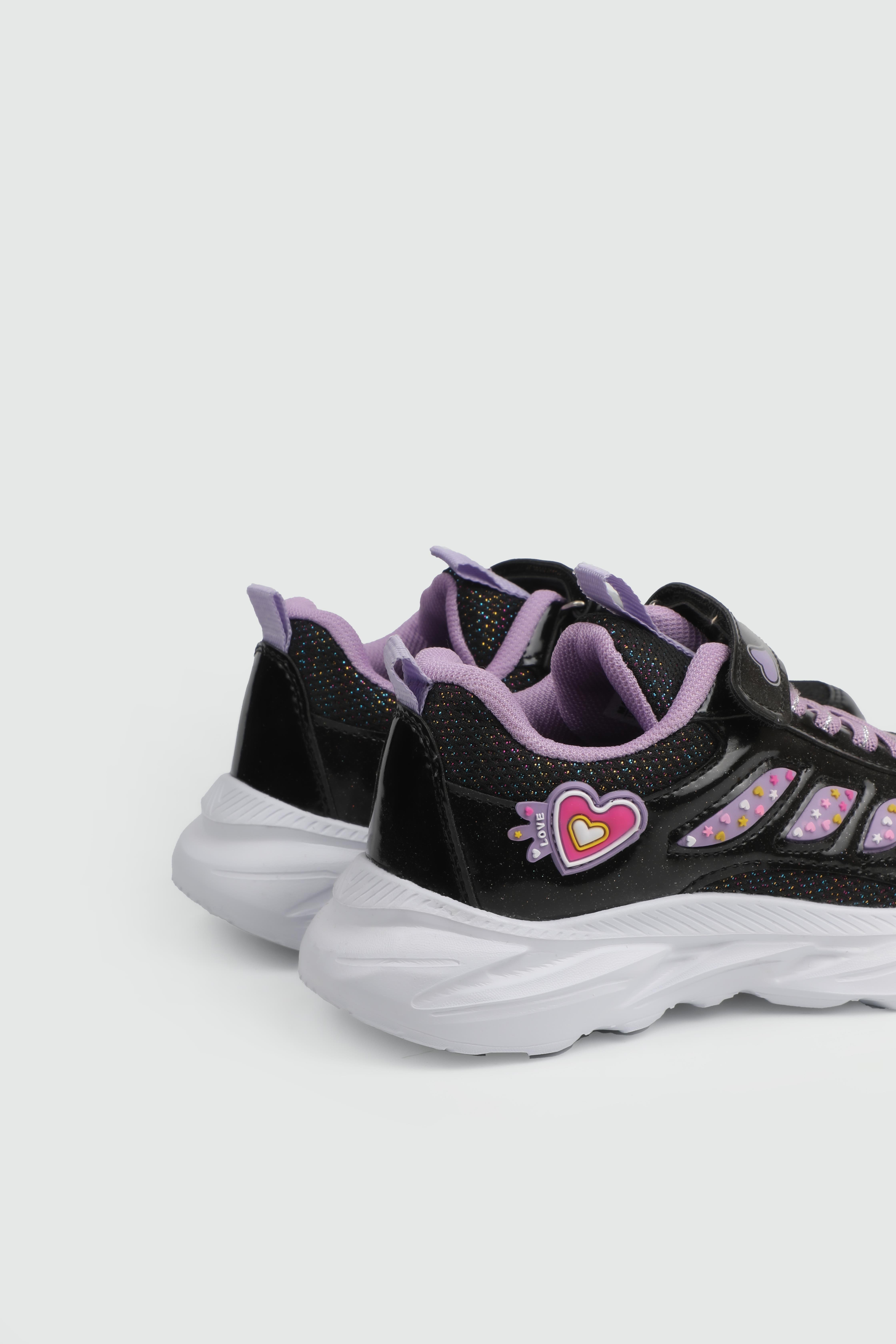 Günlük Rahat Kaymaz Taban Spor Siyah Lila Çocuk Spor Ayakkabı NDROPS 022 Çocuk Günlük Spor Ayakkabı Boş NDROPS 022 Filet 25Y