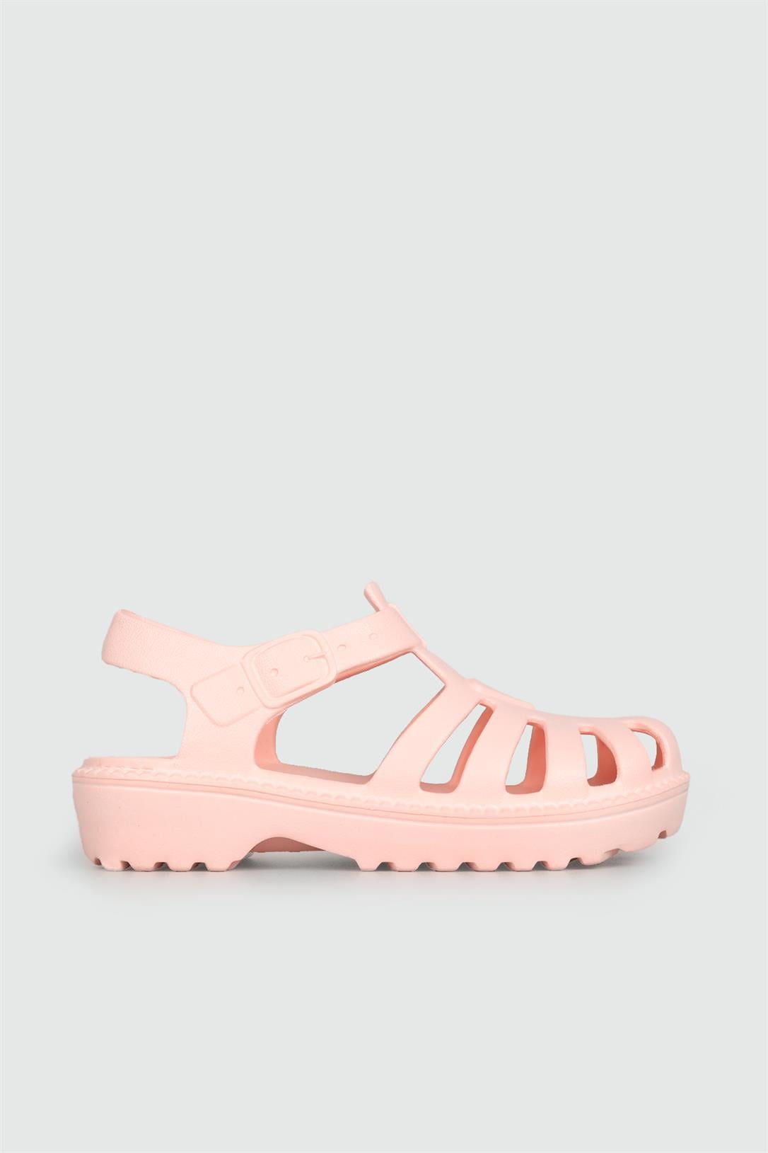 Günlük Rahat Pudra Kadın Sandalet 0124 Kadın Düz Sandalet Beınsteps SONİMİX 0124 ZEN SANDALET