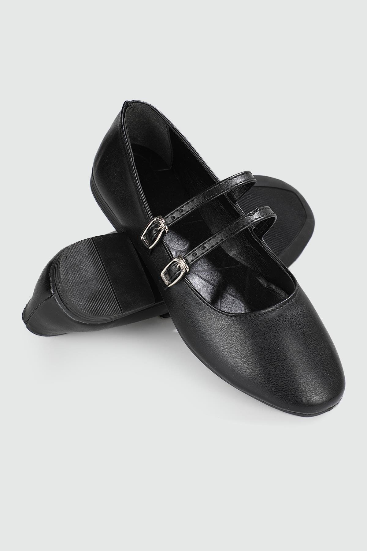 Günlük Rahat Siyah Kadın Ayakkabı M504 Kadın Babet Carla Bella My Bella SDY- M504 Kadın 24Y