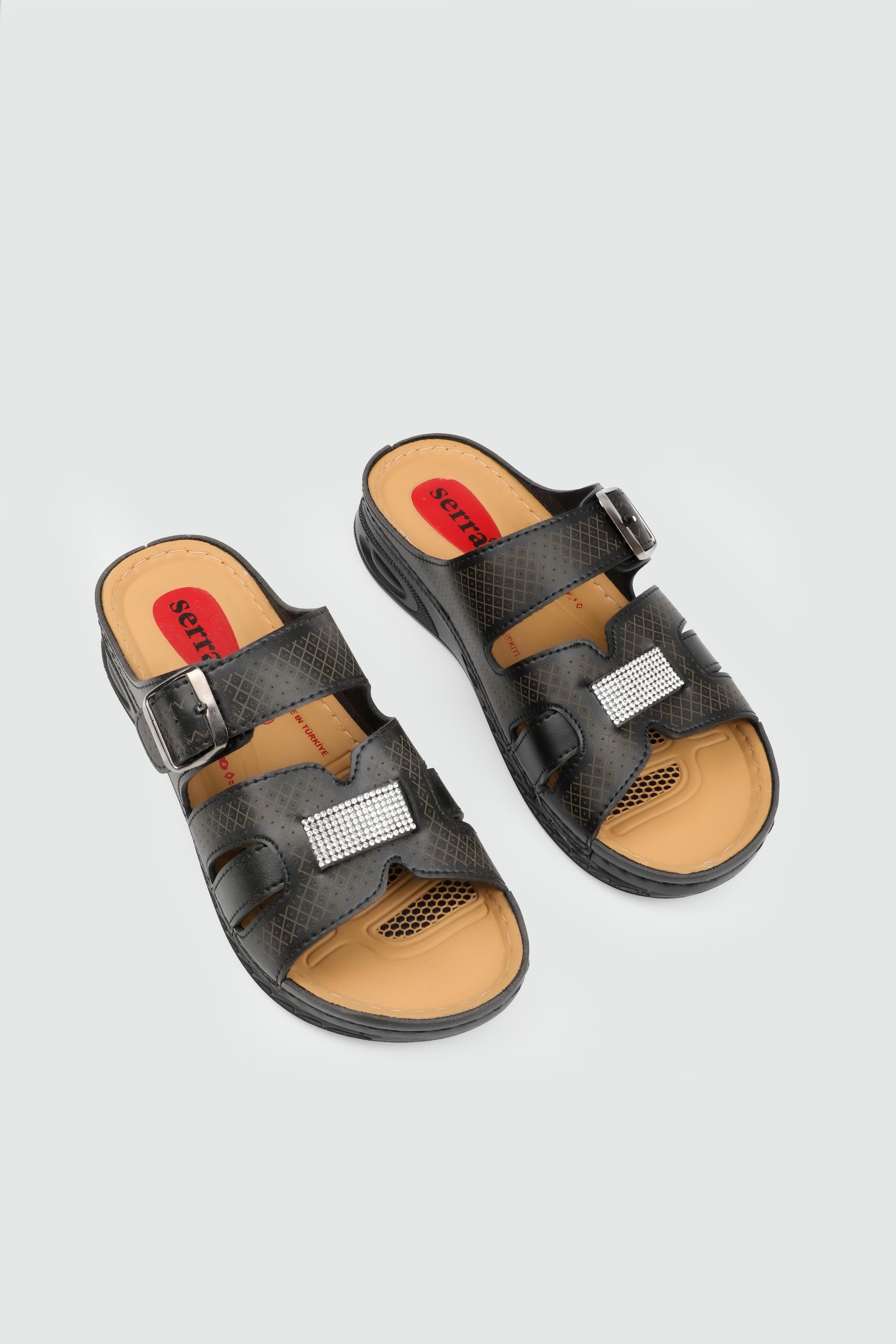 Günlük Rahat Siyah Kadın Terlik SERRA 1402 Kadın Günlük Terlik Serra SERRA 25Y-1402 ZEN TERLİK