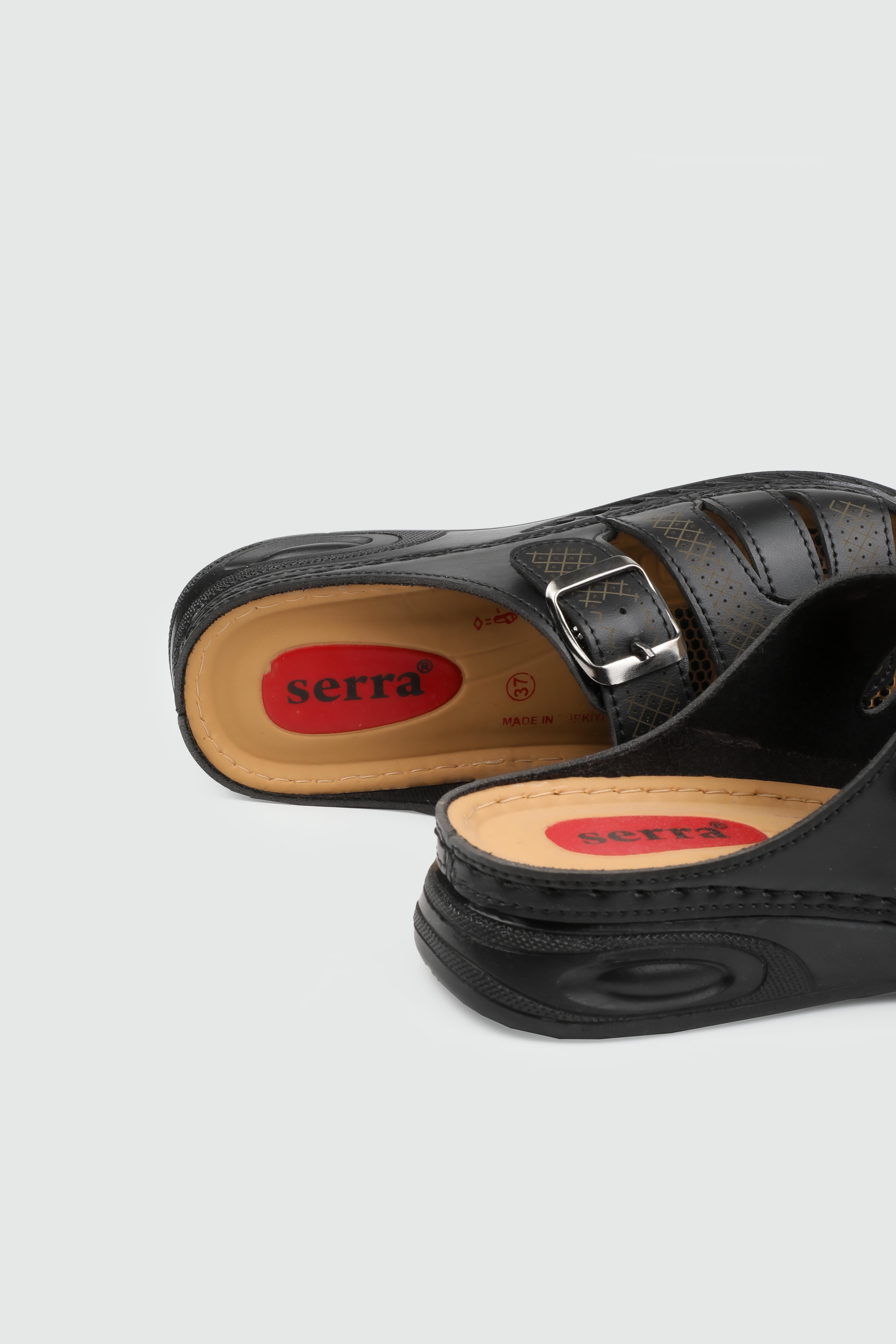 Günlük Rahat Siyah Kadın Terlik SERRA 1402 Kadın Günlük Terlik Serra SERRA 25Y-1402 ZEN TERLİK