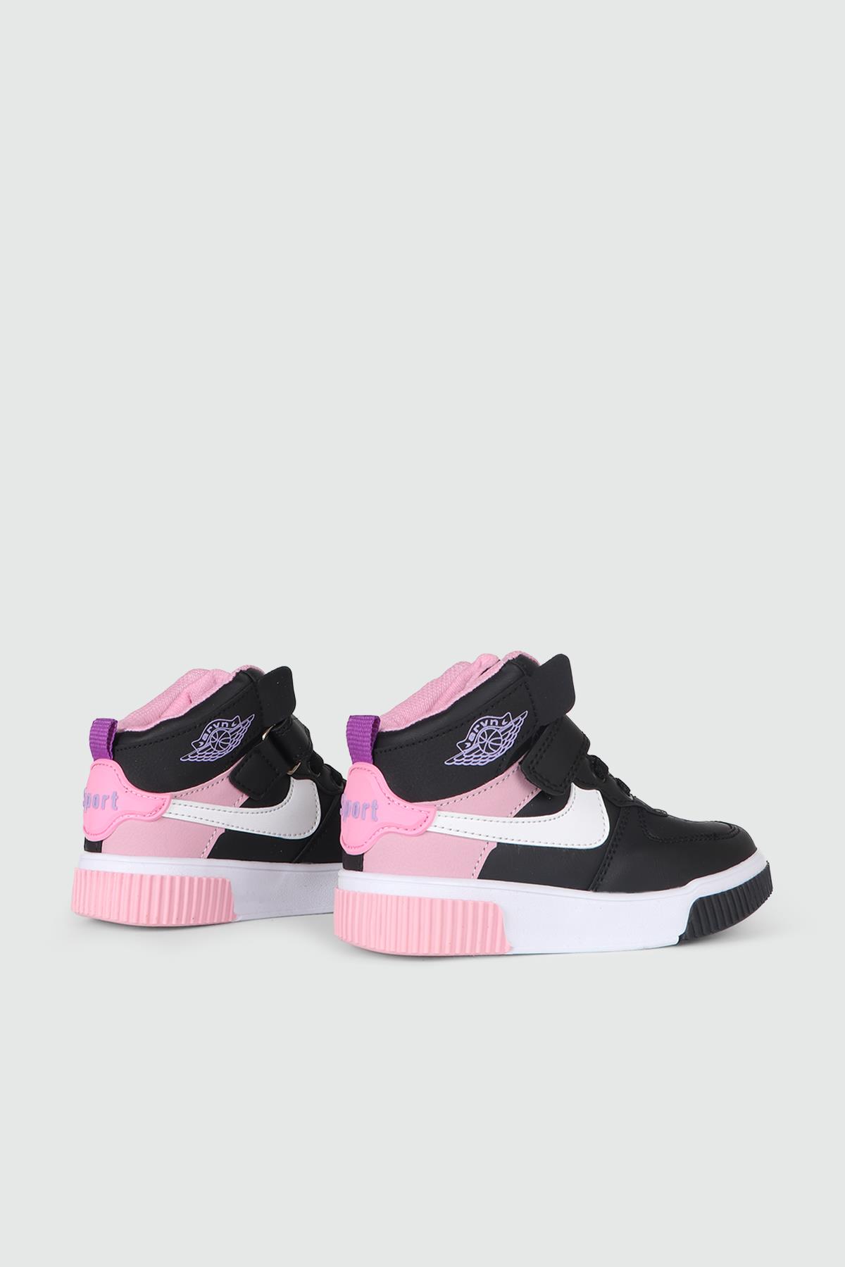 Günlük Rahat Siyah Pembe Çocuk Spor Ayakkabı 251 Çocuk Günlük Spor Ayakkabı Arvenzo ARVENZO 251 PATİK 24K