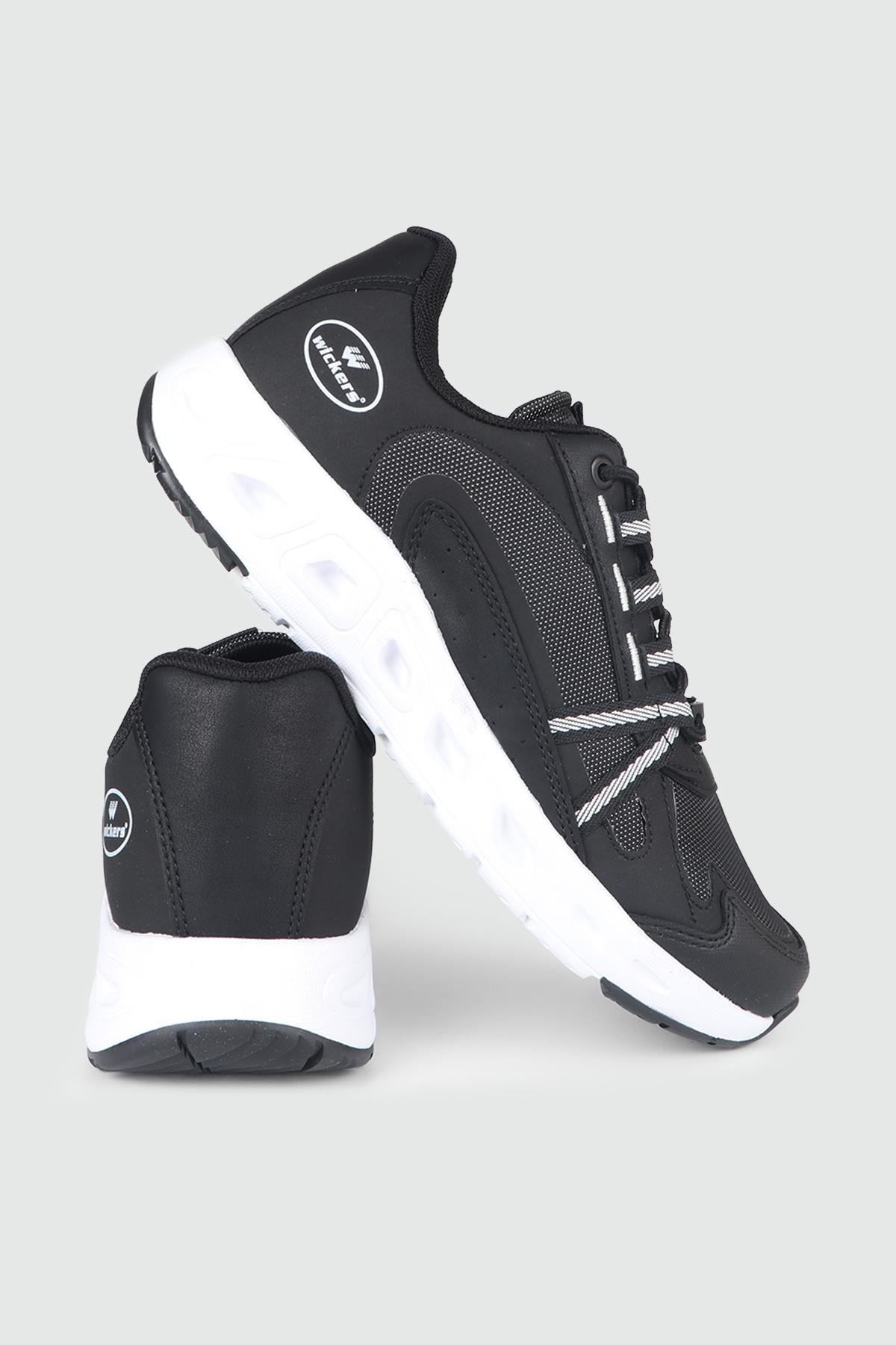 Günlük Rahat Sneaker Siyah Beyaz Erkek Spor Ayakkabı 2711 Erkek Günlük Spor Ayakkabı Wickers WİCKERS 2711 MER SPOR 24K