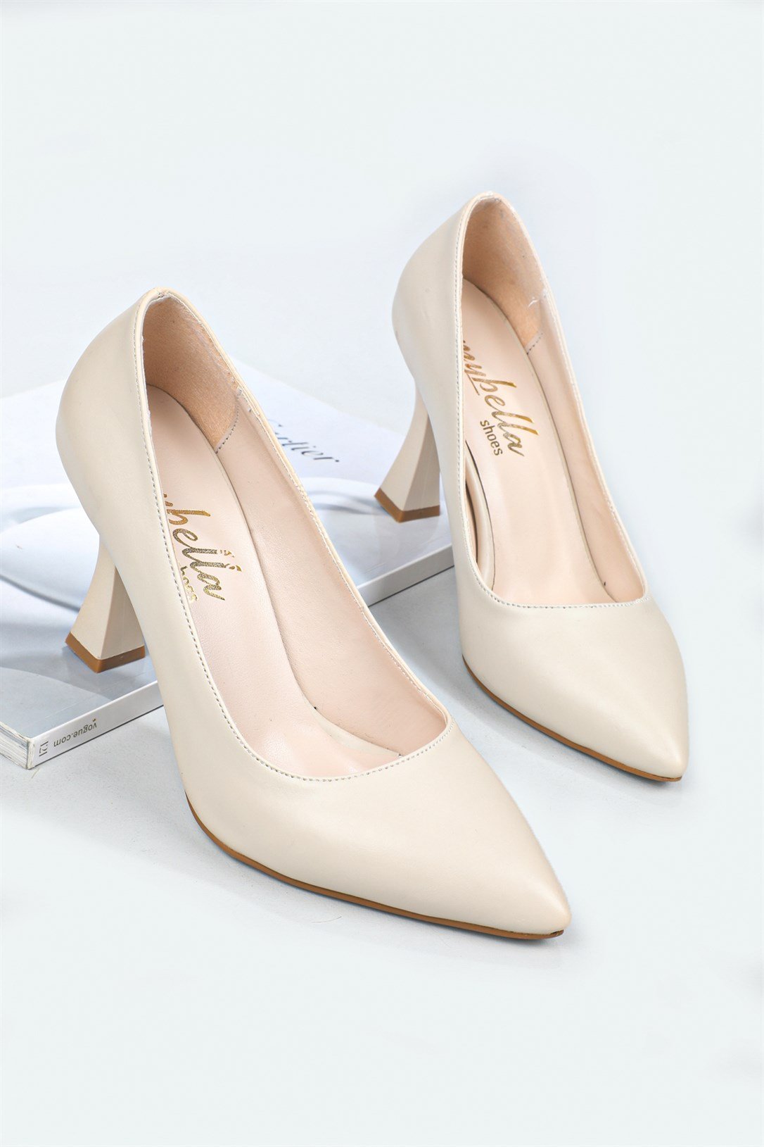 Günlük Rahat Topuklu Ten Kadın Ayakkabı CLARA Kadın Stiletto Carla Bella My Bella Clara Stiletto