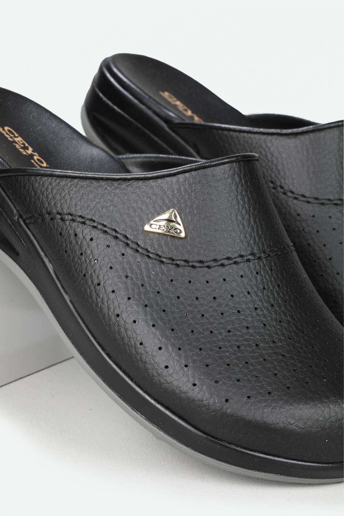 Günlük Sabo Ortopedik Sıyah Kadın Terlik 9844-FLEX Kadın Ortopedik Terlik Ceyo 176884582