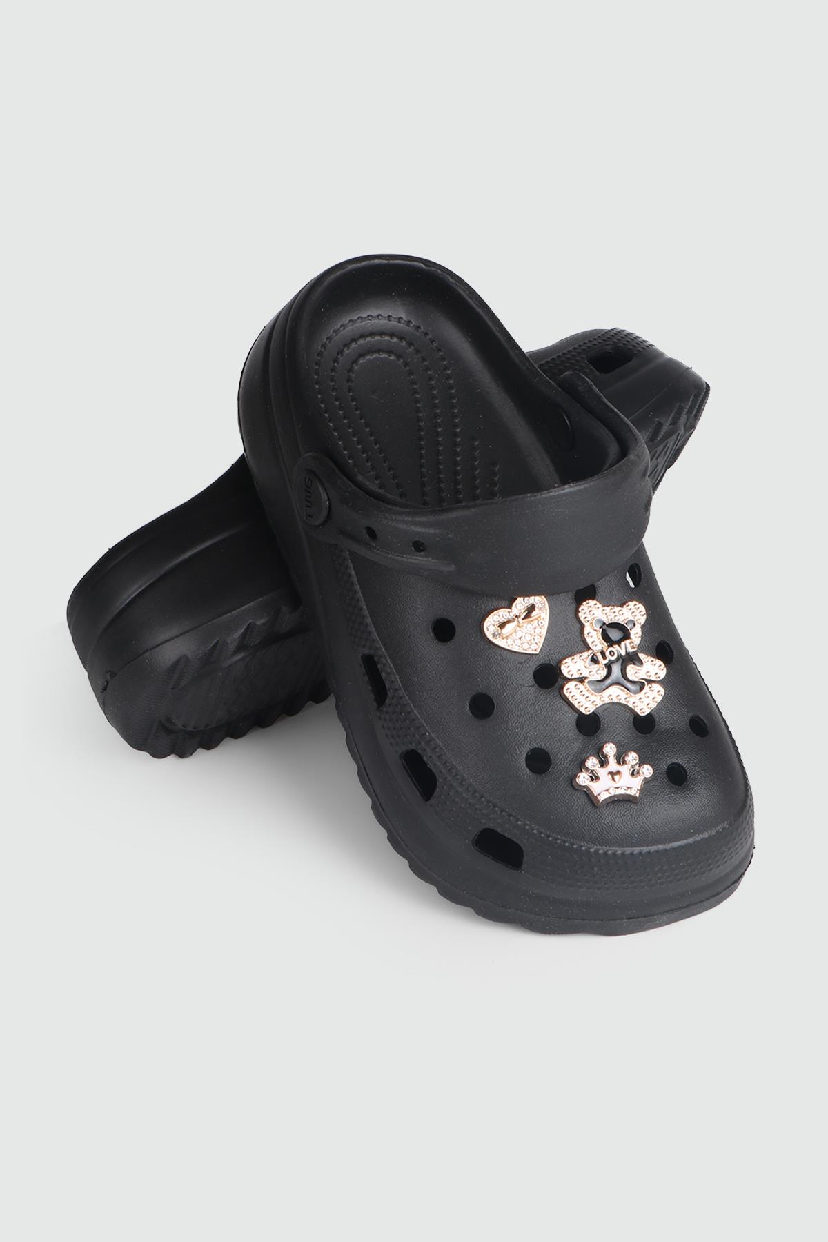 Günlük Siyah Çocuk Terlik TWNG205 Çocuk Terlik Twingo TWİNGO 205 FLT 24Y