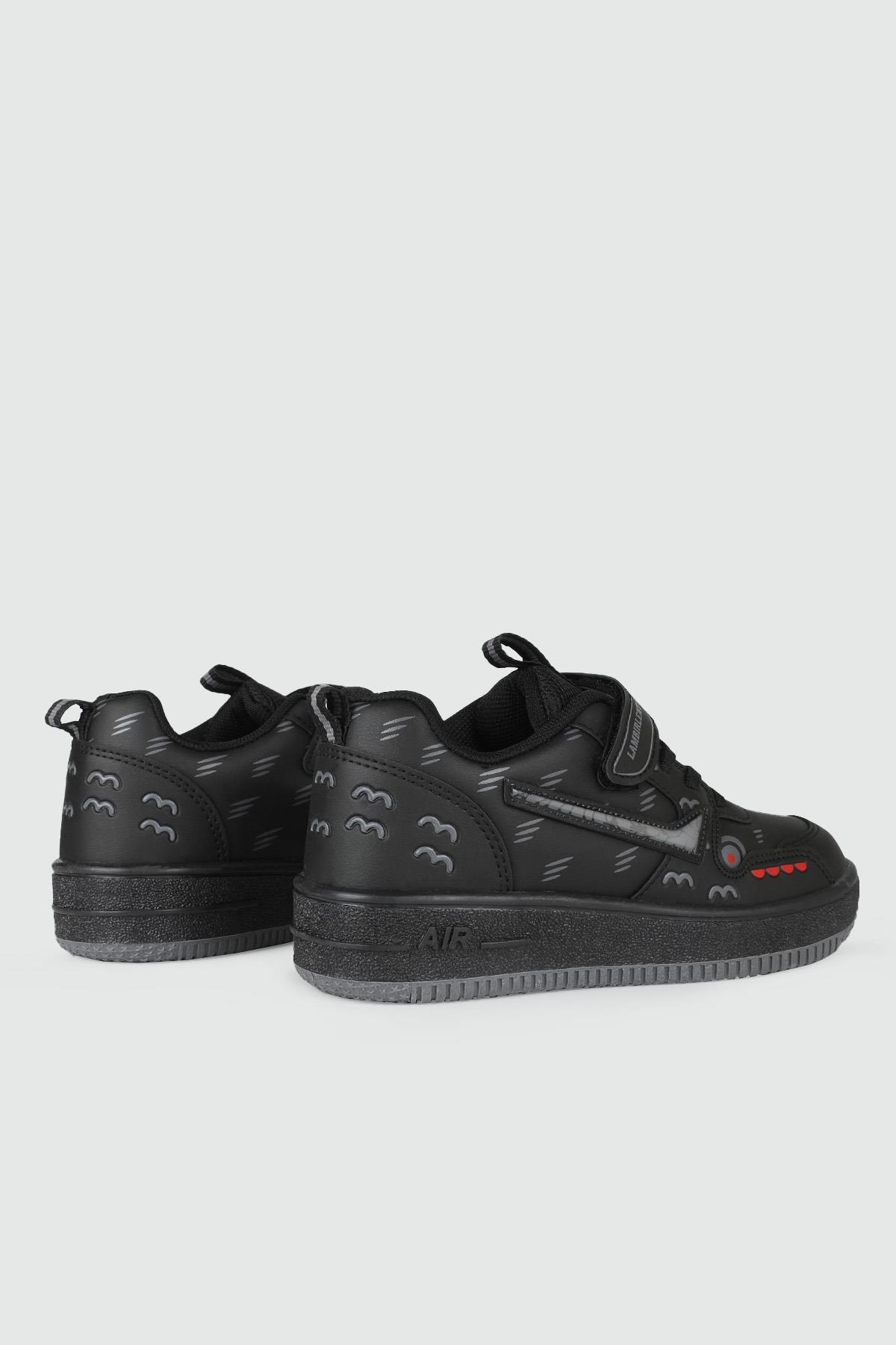 Günlük Siyah Siyah Çocuk Spor Ayakkabı 033 Çocuk basketbol Lambırlent LAMBIRLENT 033 FİLET 24K