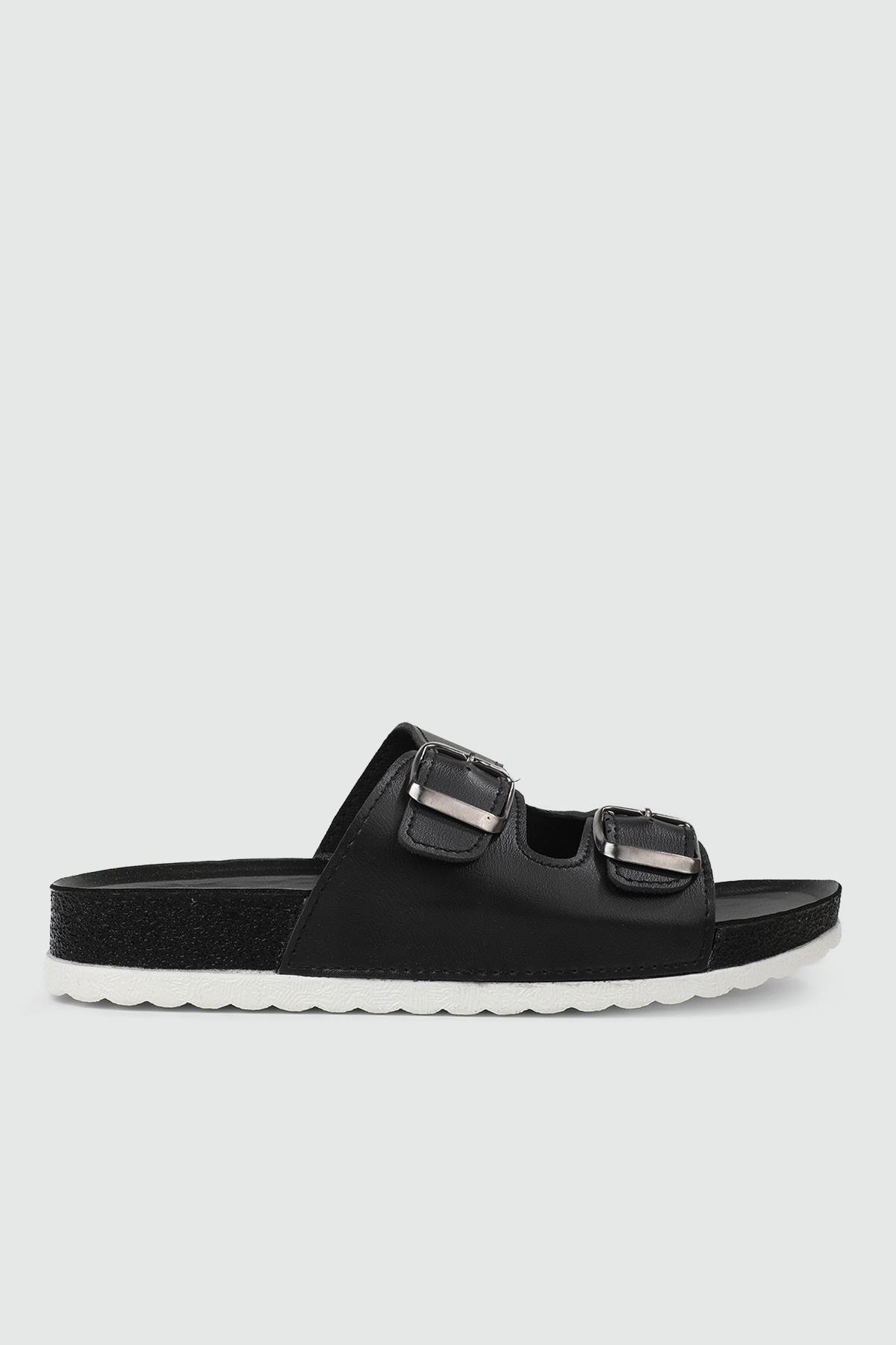 Günlük Tokalı Siyah Kadın Terlik 20044-1 Kadın Günlük Terlik Pienn PİENN 20044-2 ZEN TERLİK