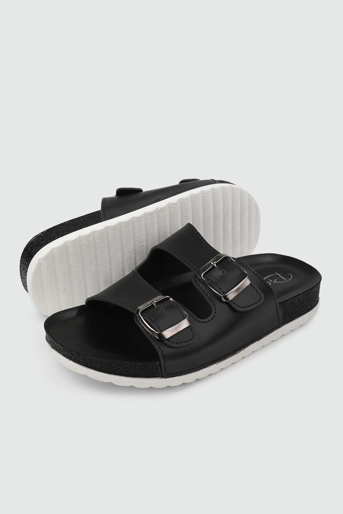 Günlük Tokalı Siyah Kadın Terlik 20044-1 Kadın Günlük Terlik Pienn PİENN 20044-2 ZEN TERLİK