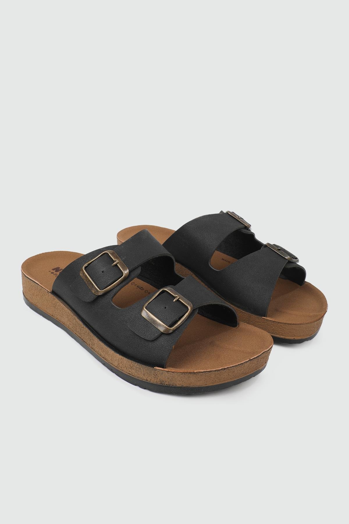 Günlük Tokalı Siyah Kadın Terlik 6502 Kadın Günlük Terlik Avox AVOX 6502 ZEN TERLİK