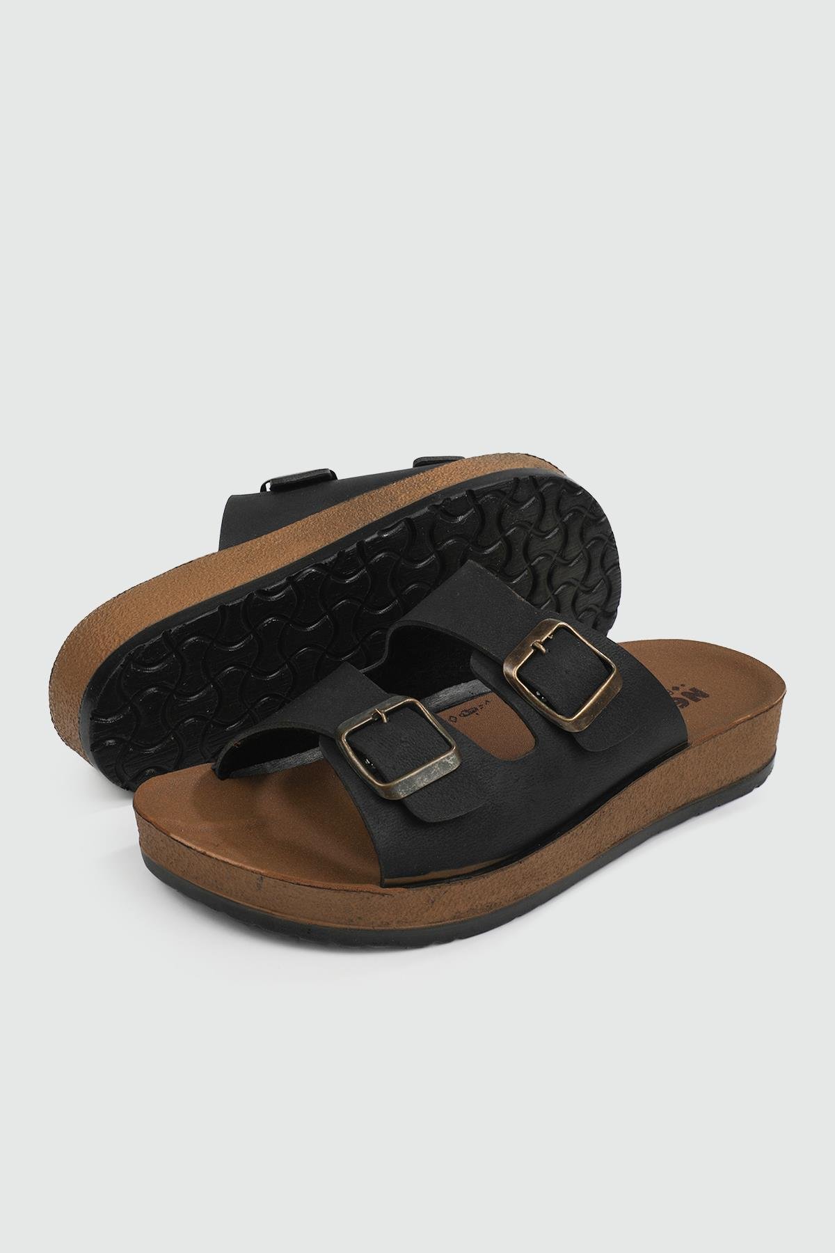 Günlük Tokalı Siyah Kadın Terlik 6502 Kadın Günlük Terlik Avox AVOX 6502 ZEN TERLİK