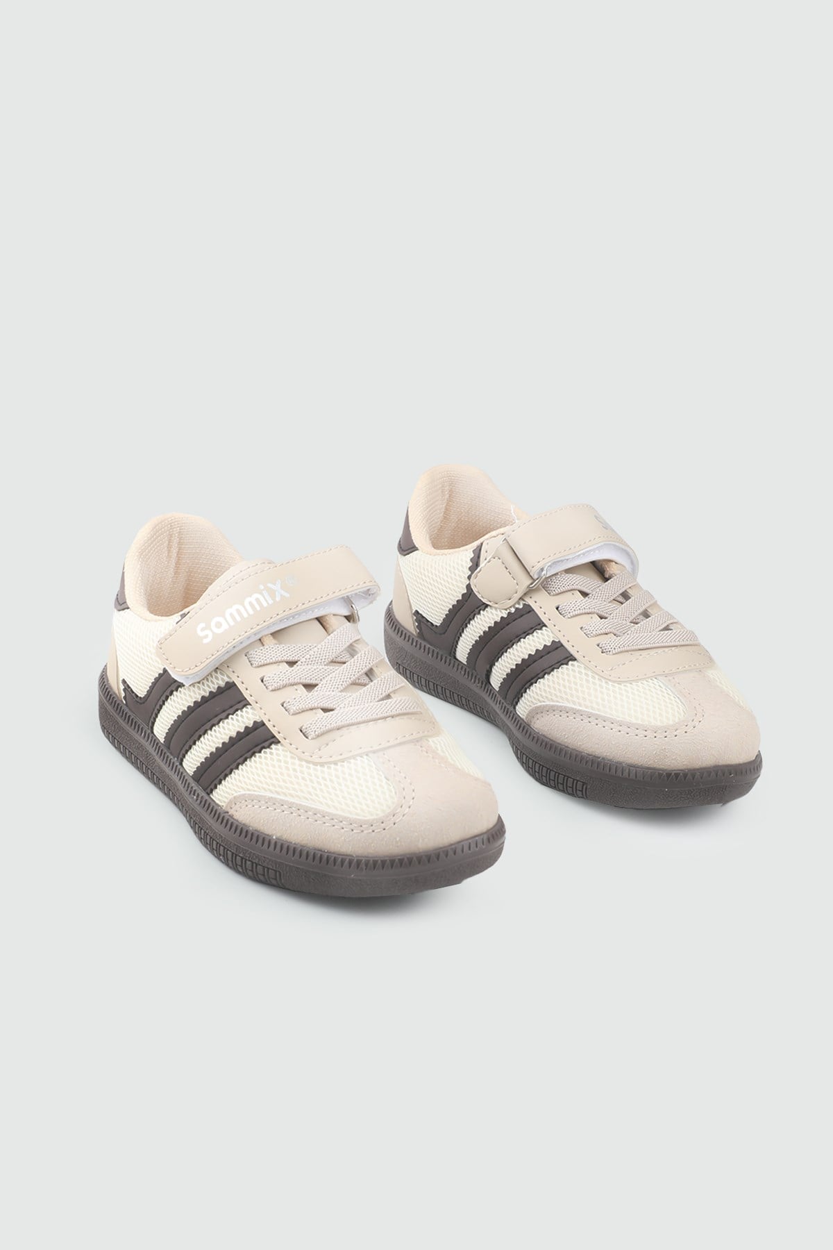 Hafi Rahat Taban Anoraklı Sneaker Bej Kahve Çocuk Spor Ayakkabı 034 Çocuk Günlük Spor Ayakkabı Alessio SAMMİX 047 FİLET  26Y