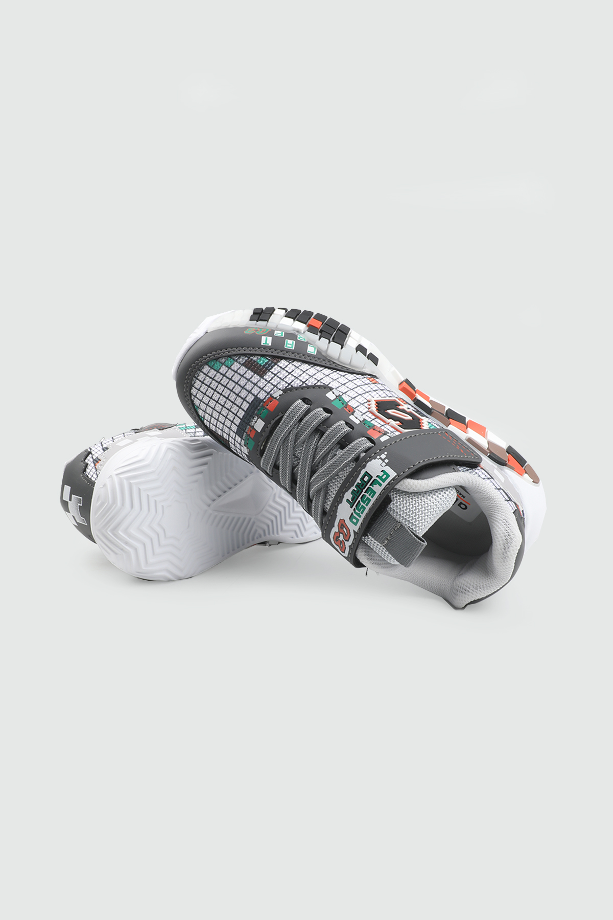 Hafi Rahat Taban Anoraklı Sneaker Füme Beyaz Çocuk Spor Ayakkabı ALESSİO 03 Filet Çocuk Günlük Spor Ayakkabı Alessio ALESSİO 03 Filet 26Y
