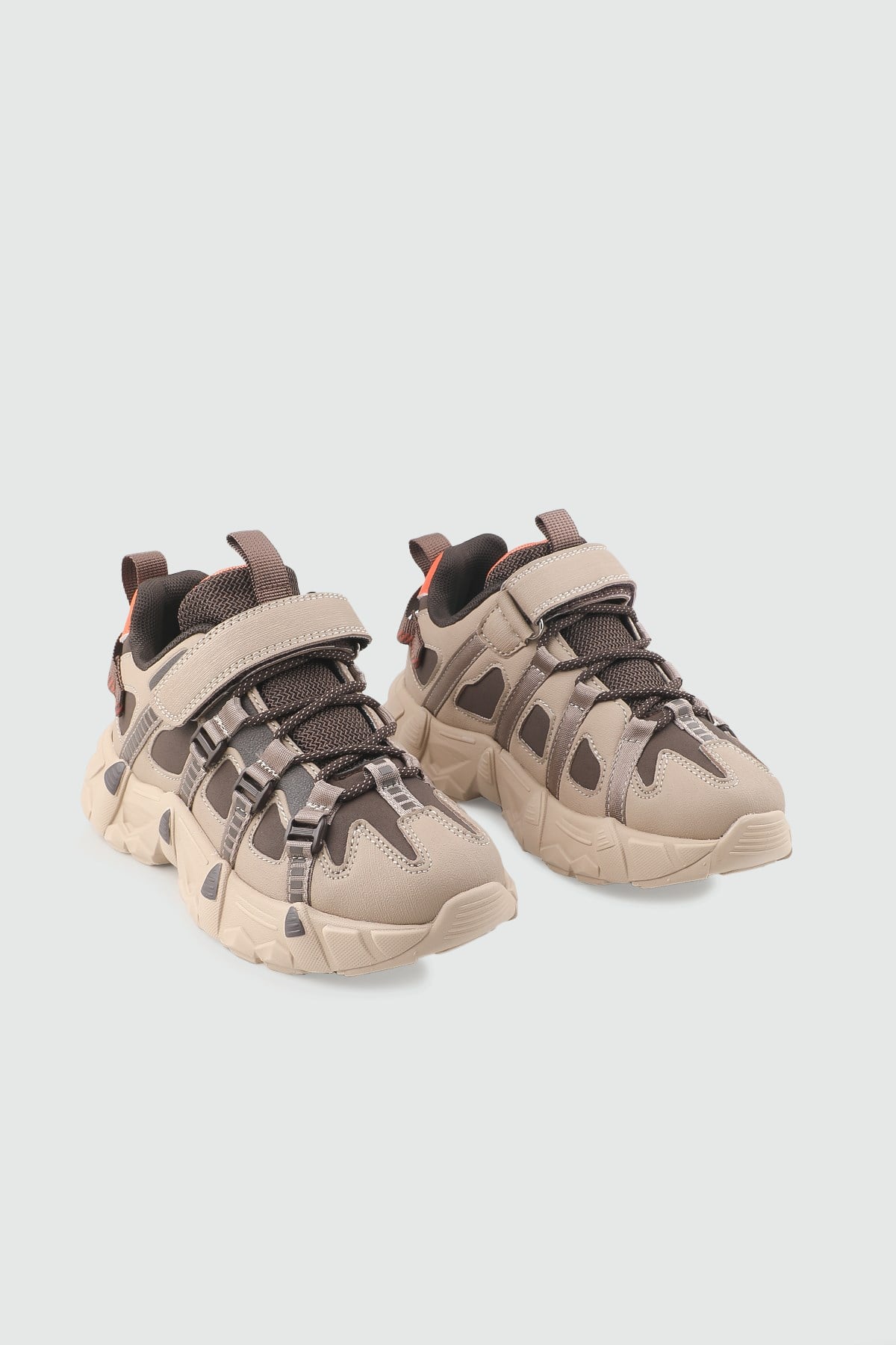 Hafi Rahat Taban Anoraklı Sneaker Kahve Bej Spor Ayakkabı PEPİNO 2000 Çocuk Günlük Spor Ayakkabı PEPİNO PEPİNO 2000 FİLET 26K