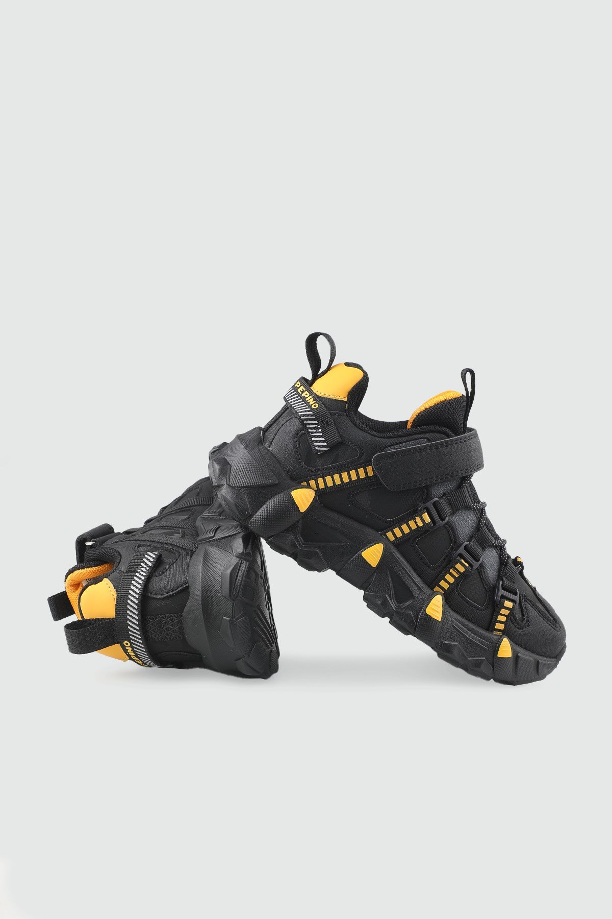 Hafi Rahat Taban Anoraklı Sneaker Siyah Sarı Spor Ayakkabı PEPİNO 2000 Çocuk Günlük Spor Ayakkabı PEPİNO PEPİNO 2000 FİLET 26K