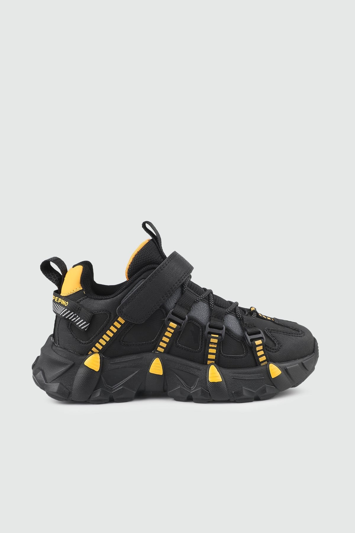 Hafi Rahat Taban Anoraklı Sneaker Siyah Sarı Spor Ayakkabı PEPİNO 2000 Çocuk Günlük Spor Ayakkabı PEPİNO PEPİNO 2000 FİLET 26K