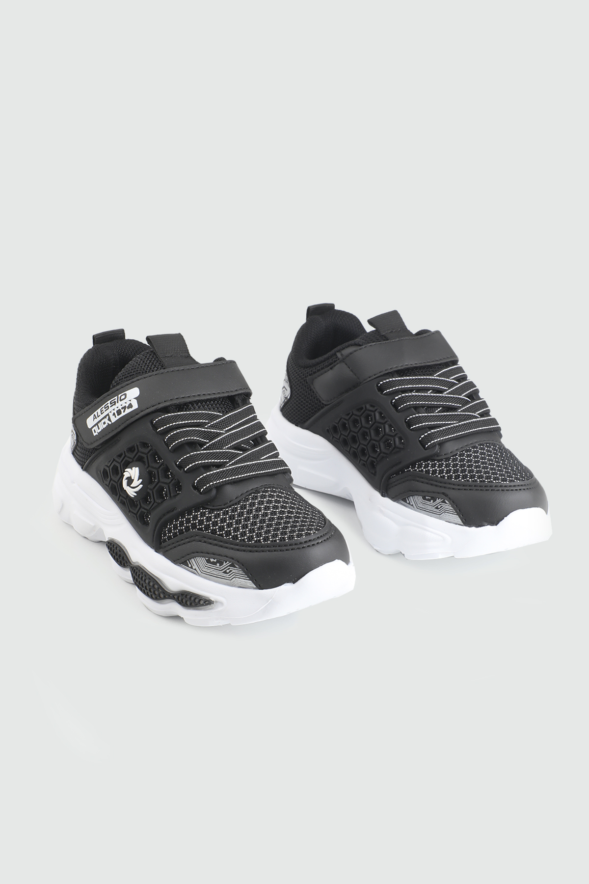 Hafi Rahat Taban Anoraklı Sneaker Siyah Beyaz Beyaz Çocuk Spor Ayakkabı ALESSİO 019 Çocuk Günlük Spor Ayakkabı Alessio ALESSİO 019 Patik 26Y