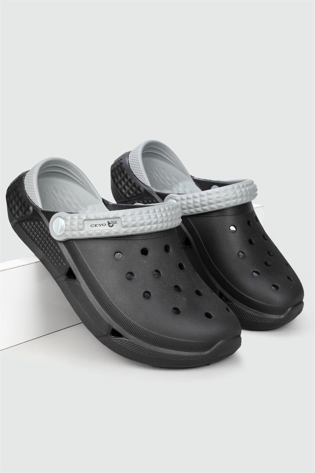 Hafif Eva Doktor Hemşire Siyah Kadın Terlik TROYA Kadın Doktor Hemşire Ceyo CEYO TROYA ZEN TERLİK