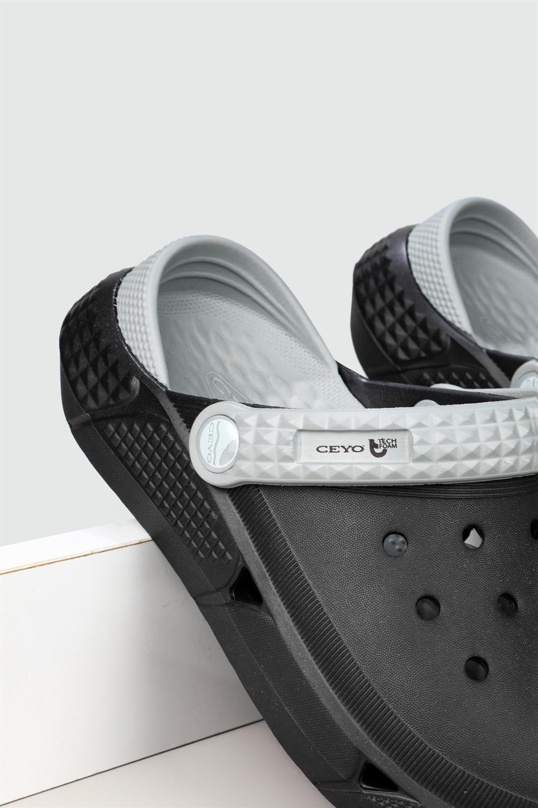 Hafif Eva Doktor Hemşire Siyah Kadın Terlik TROYA Kadın Doktor Hemşire Ceyo CEYO TROYA ZEN TERLİK