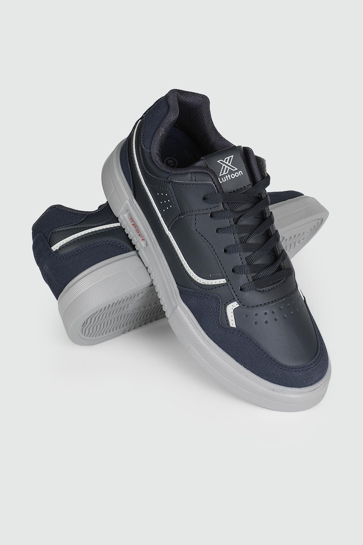 Hafif Rahat Taban Yandan Fermuar Detaylı Bağcıklı Laci Buz Erkek Spor Ayakkabı 4186 Erkek Günlük Spor Ayakkabı Wanderfull LUTTON 4182 MER SPOR AYAK