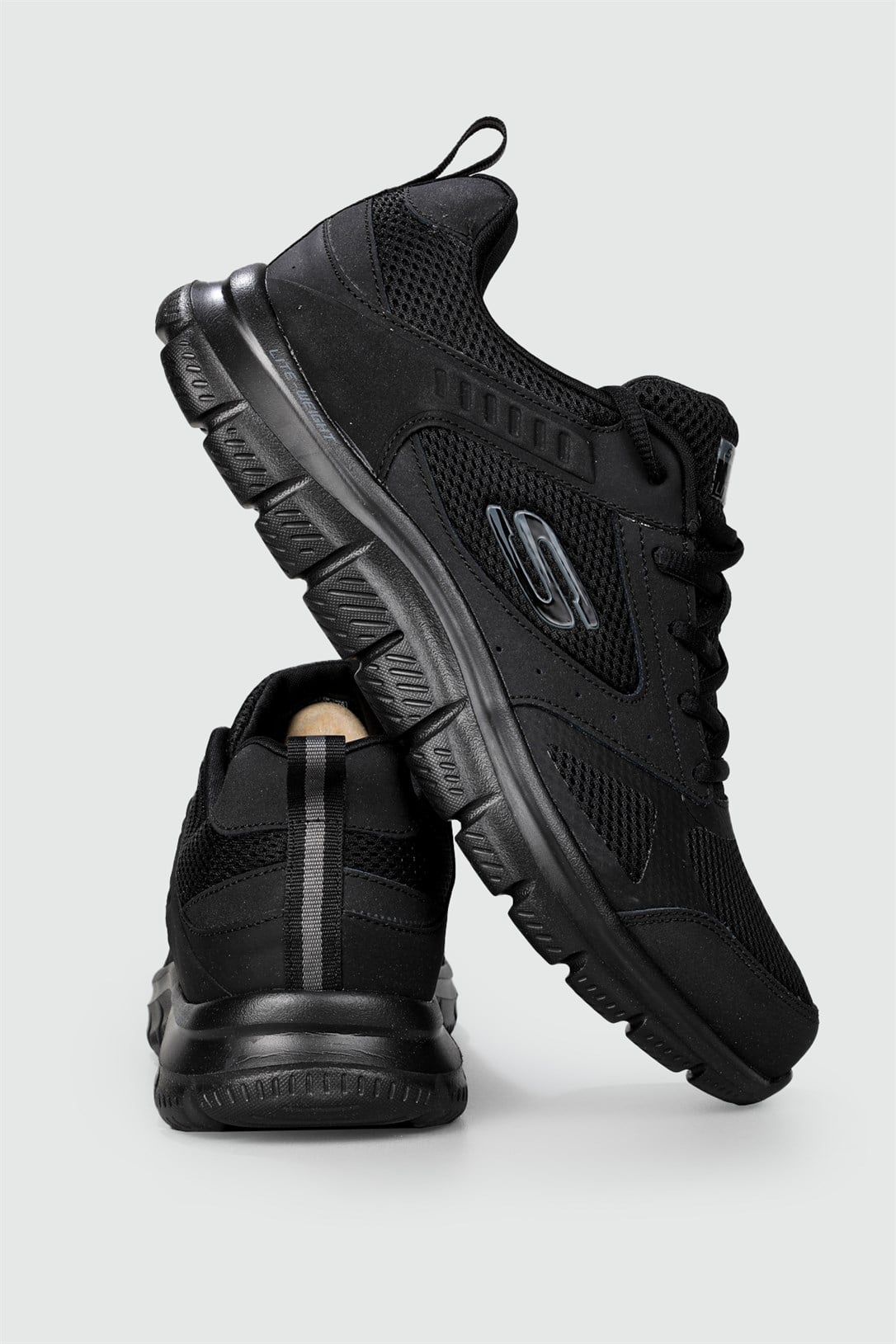 Hafıza Taban Nefes Alır Siyah Erkek Spor Ayakkabı 232398 Erkek Koşu & Yürüyüş Skechers SKECHERS 232398 TRACK MER
