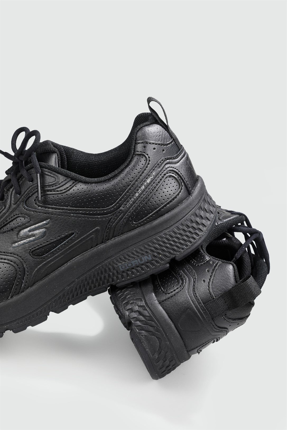 Hafıza Taban Rahat Bağcıklı Sıyah Erkek Spor Ayakkabı GO RUN CONSİSTENT Erkek Günlük Spor Ayakkabı Skechers SKECHERS GO RUN 220085