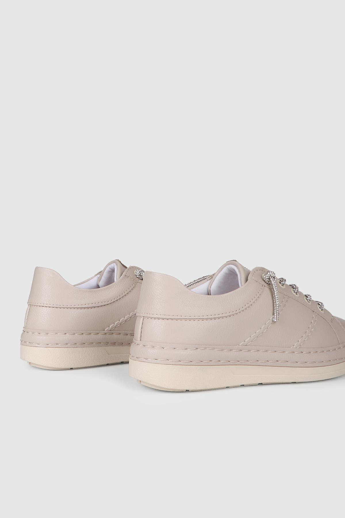 Hakiki Deri Günlük Bej Kadın Ayakkabı BH-3210 Kadın Günlük Ayakkabı MyBella My Bella BH-3210 KADIN 24K