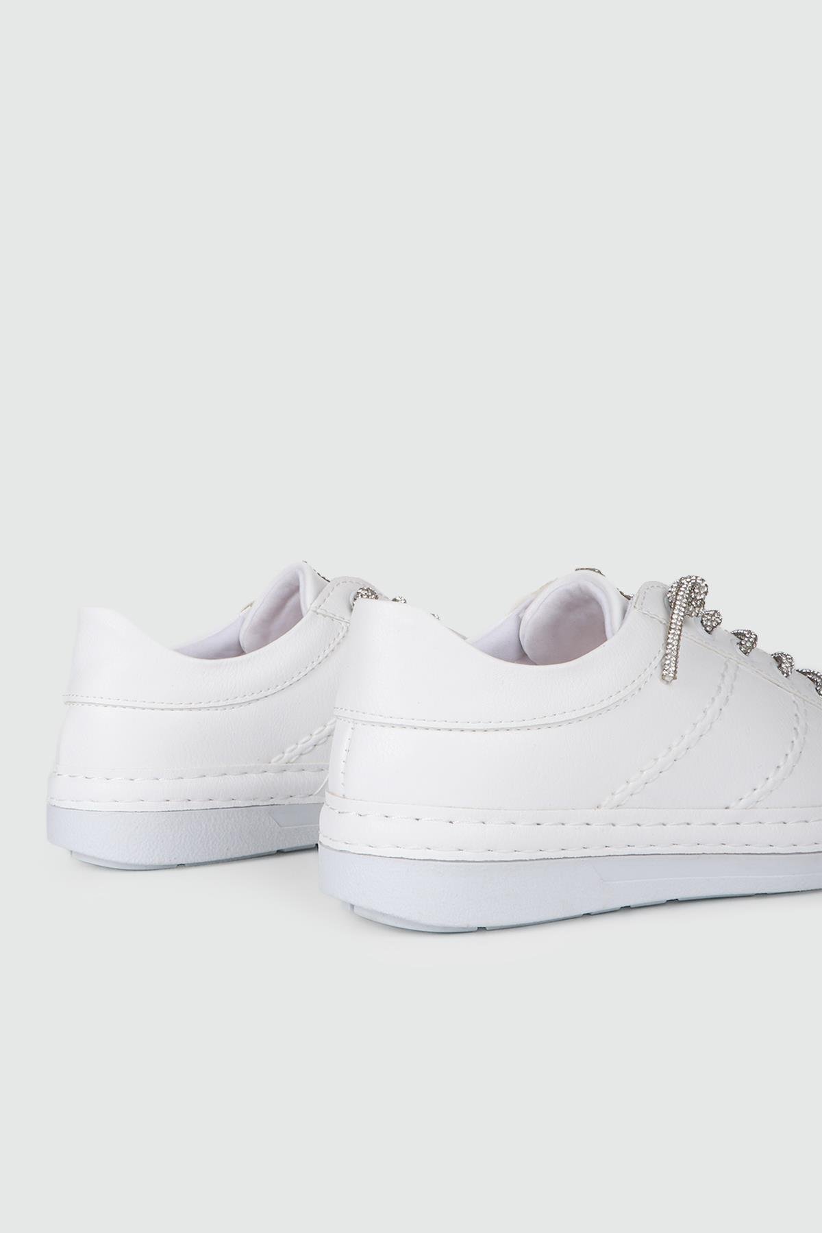 Hakiki Deri Günlük Beyaz Kadın Ayakkabı BH-3210 Kadın Günlük Ayakkabı MyBella My Bella BH-3210 KADIN 24K